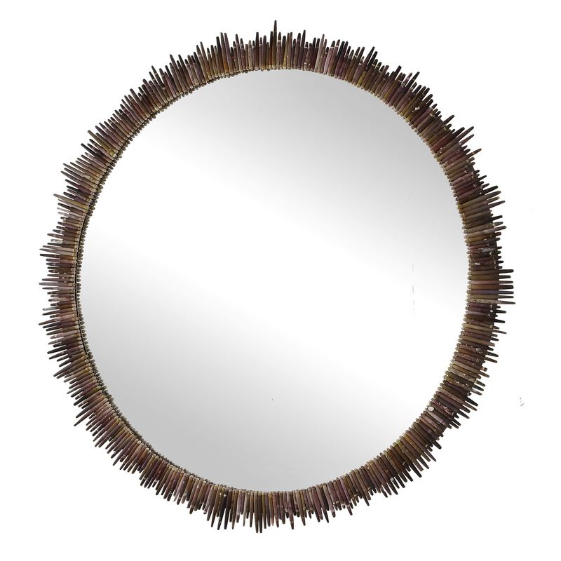 Tiger Sea Urchin Medium Decorative Mirror by Uttermost