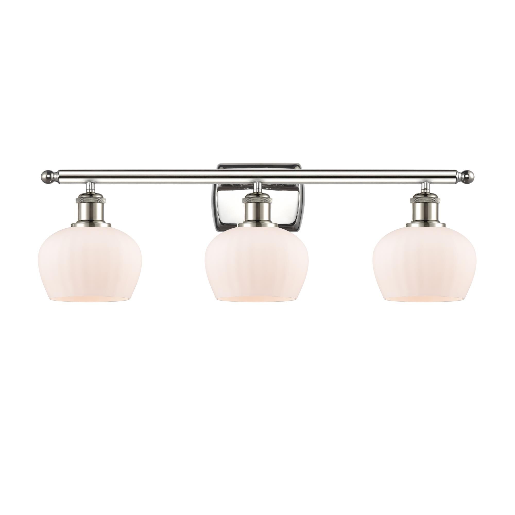 Shown in Polished Nickel finish and Bowl glass and Glass shade