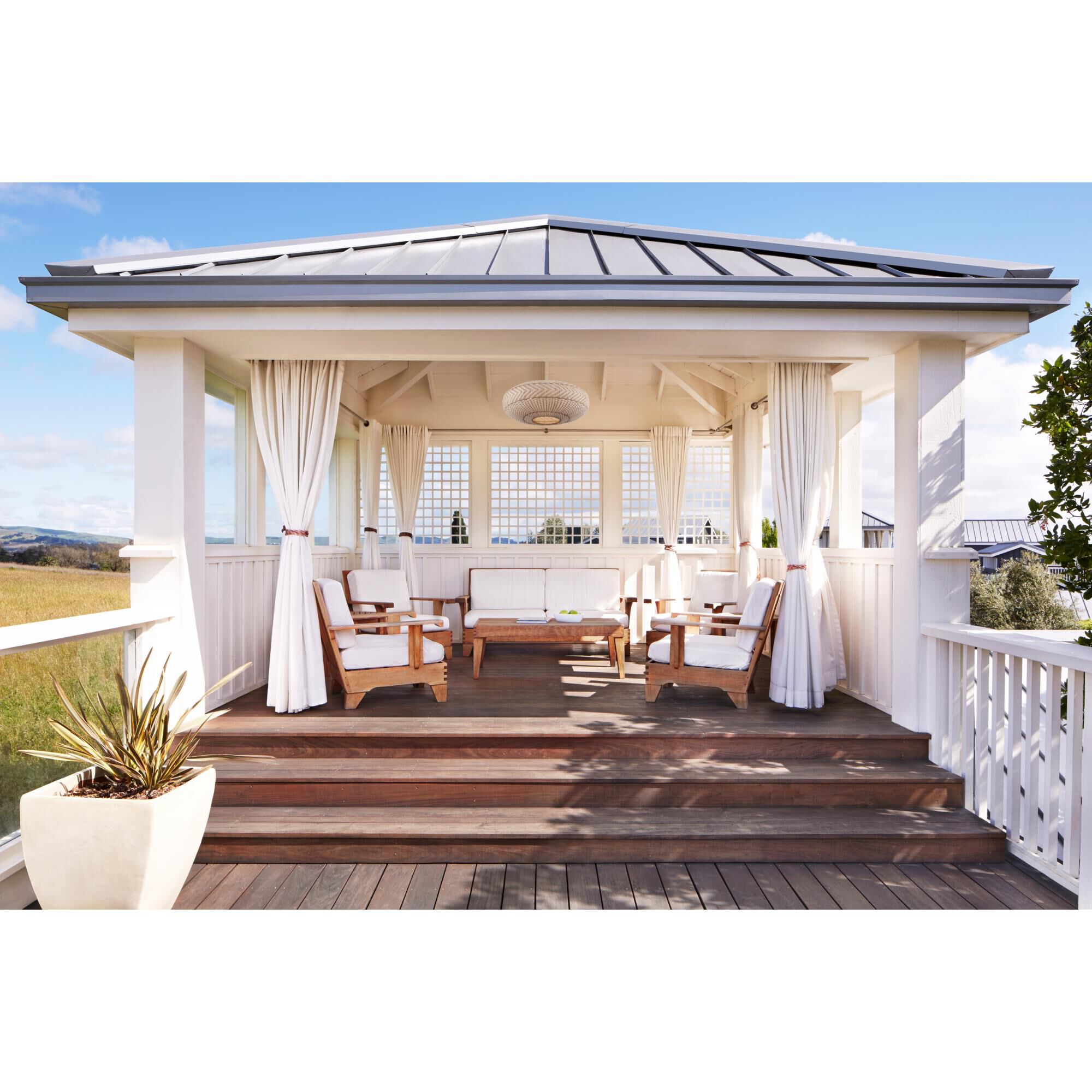 Zanzibar 22 Inch Semi Flush Mount by Crystorama