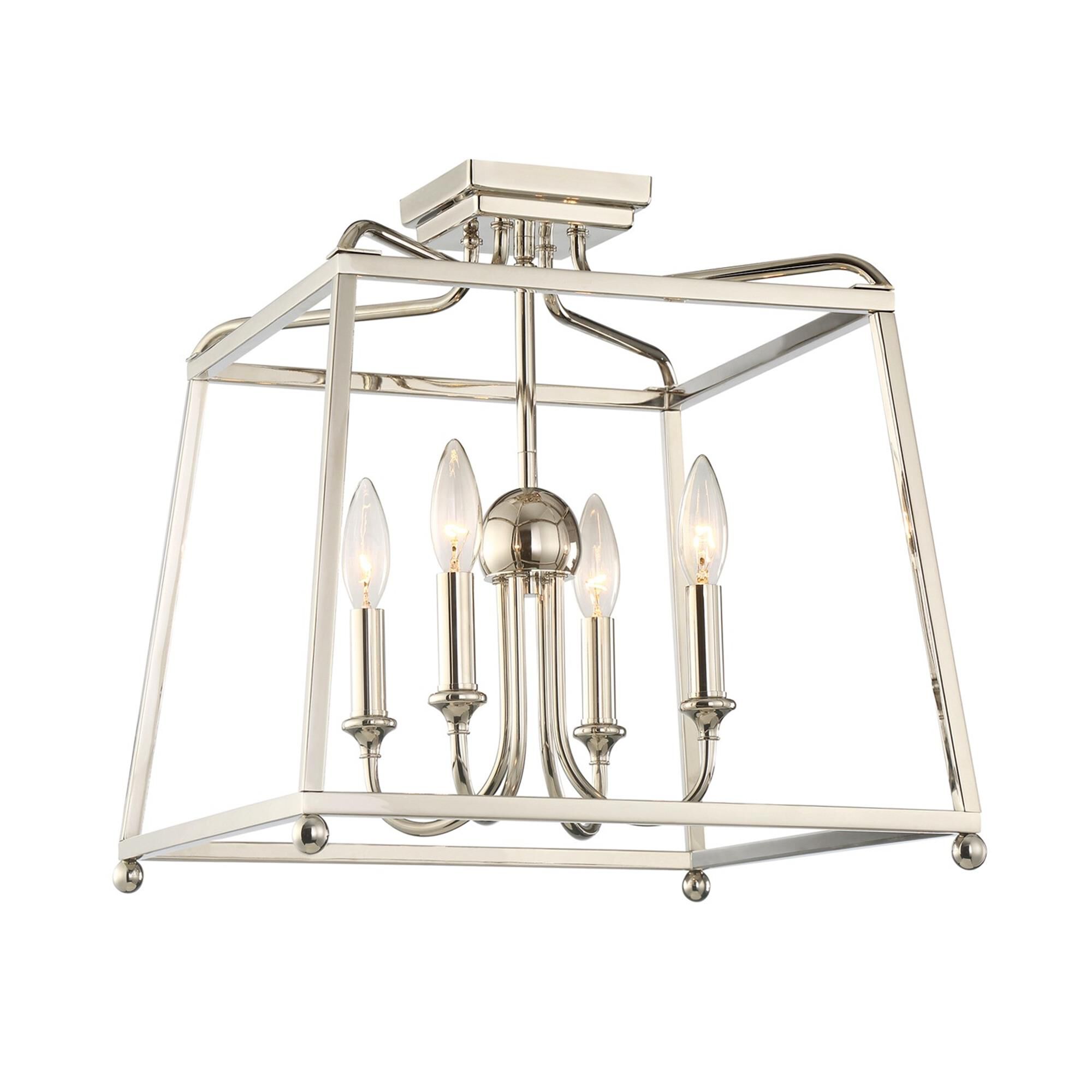Libby Langdon Sylvan 16 Inch 4 Light Semi Flush Mount,