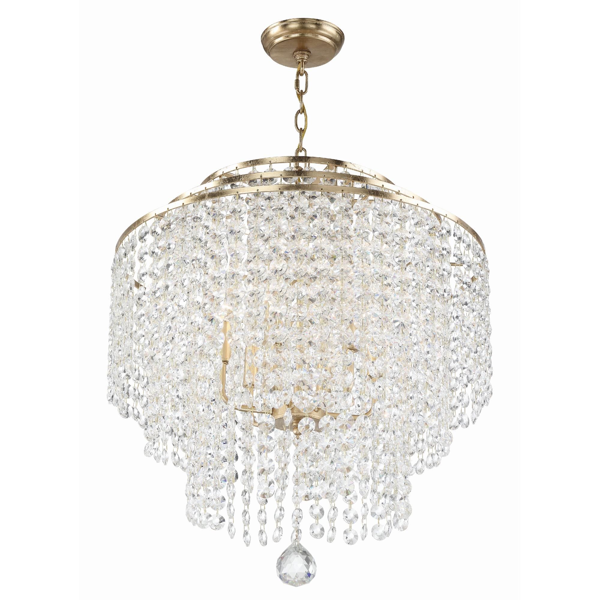 Gabrielle 28 Inch 6 Light Chandelier by Crystorama