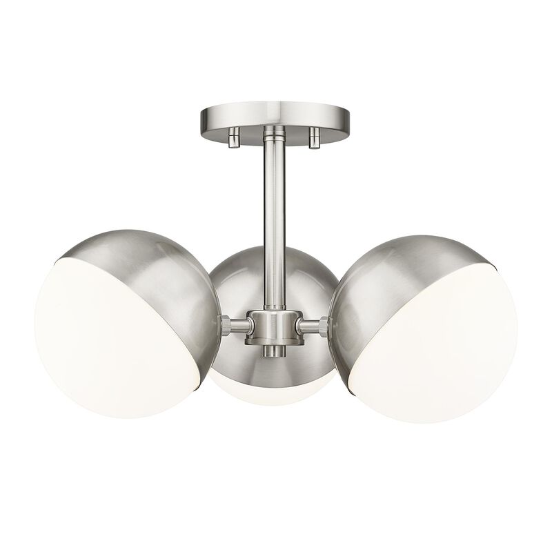Realm Sphere 17 Inch 3 Light Semi Flush Mount by Z-Lite