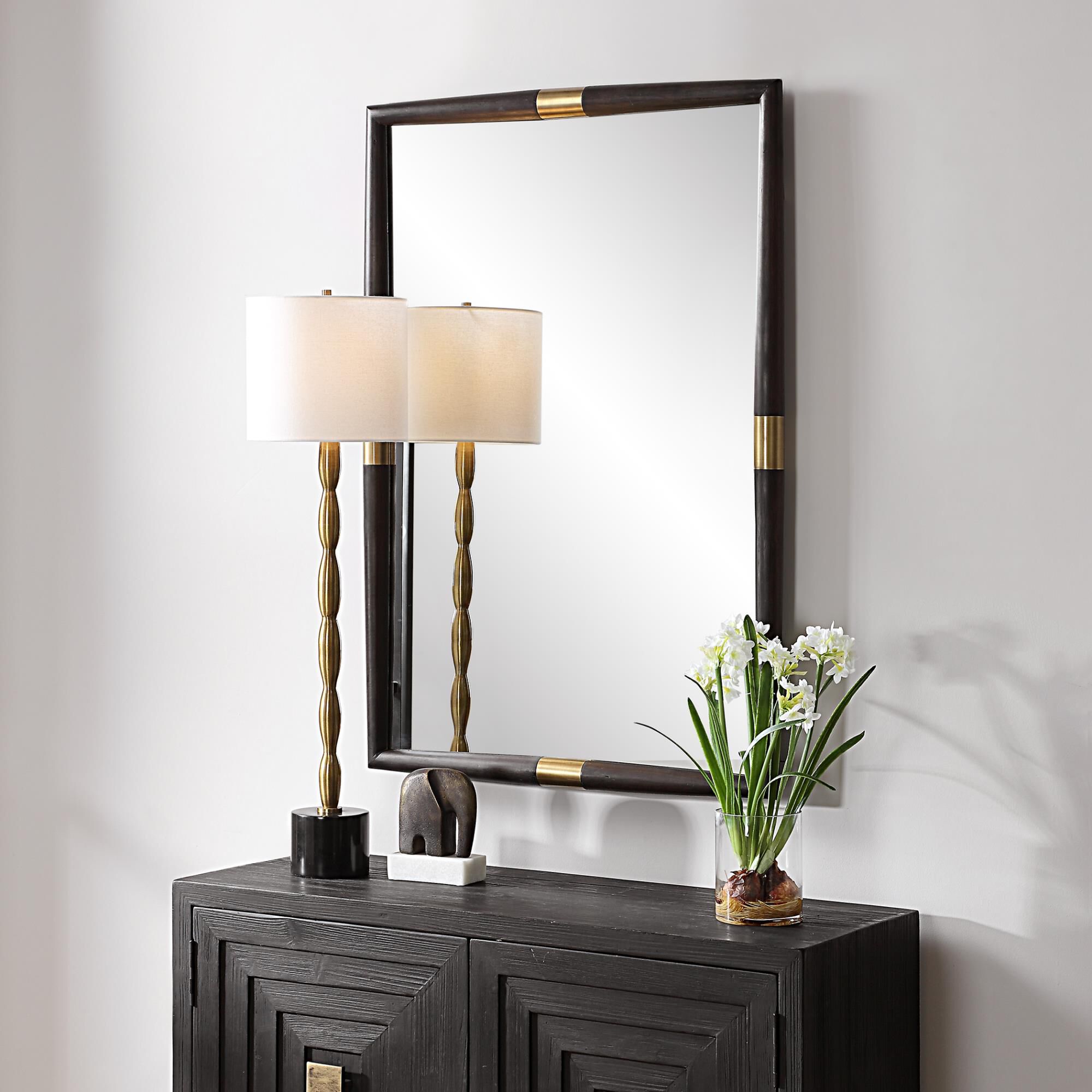 Shown in Black, Brass, Brown and Woodtone finish