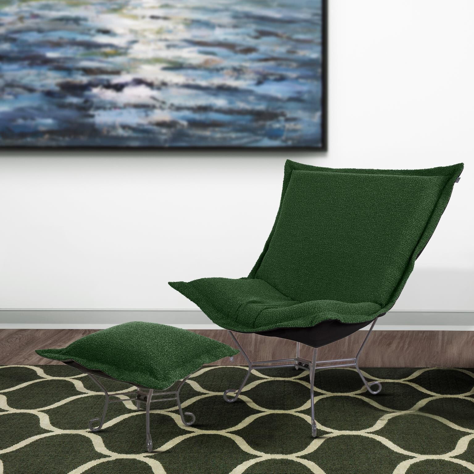 The Barbet Puff Ottoman Cover by Howard Elliott Collection