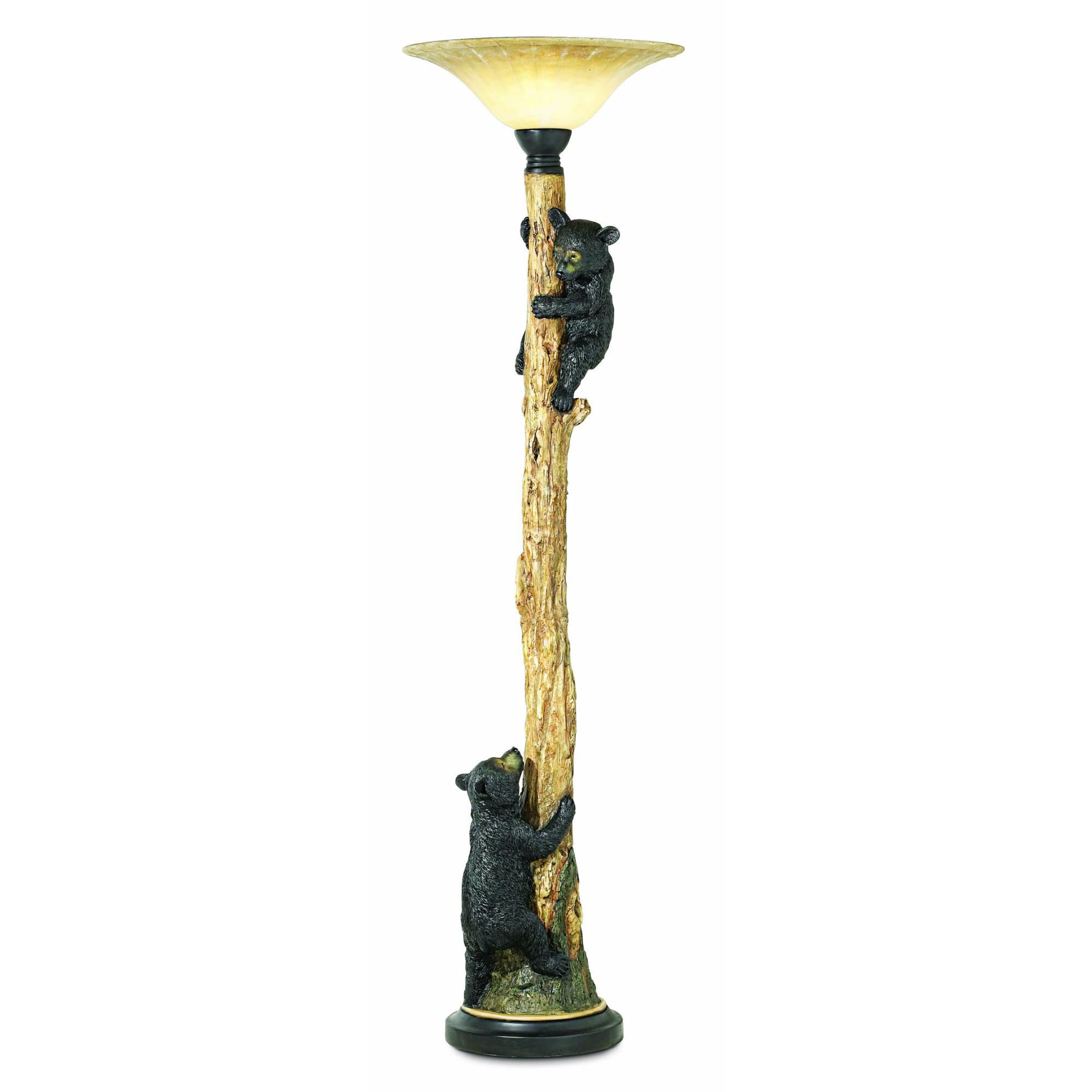 Climbing Bears 70 Inch Torchiere Lamp by Pacific Coast Lighting