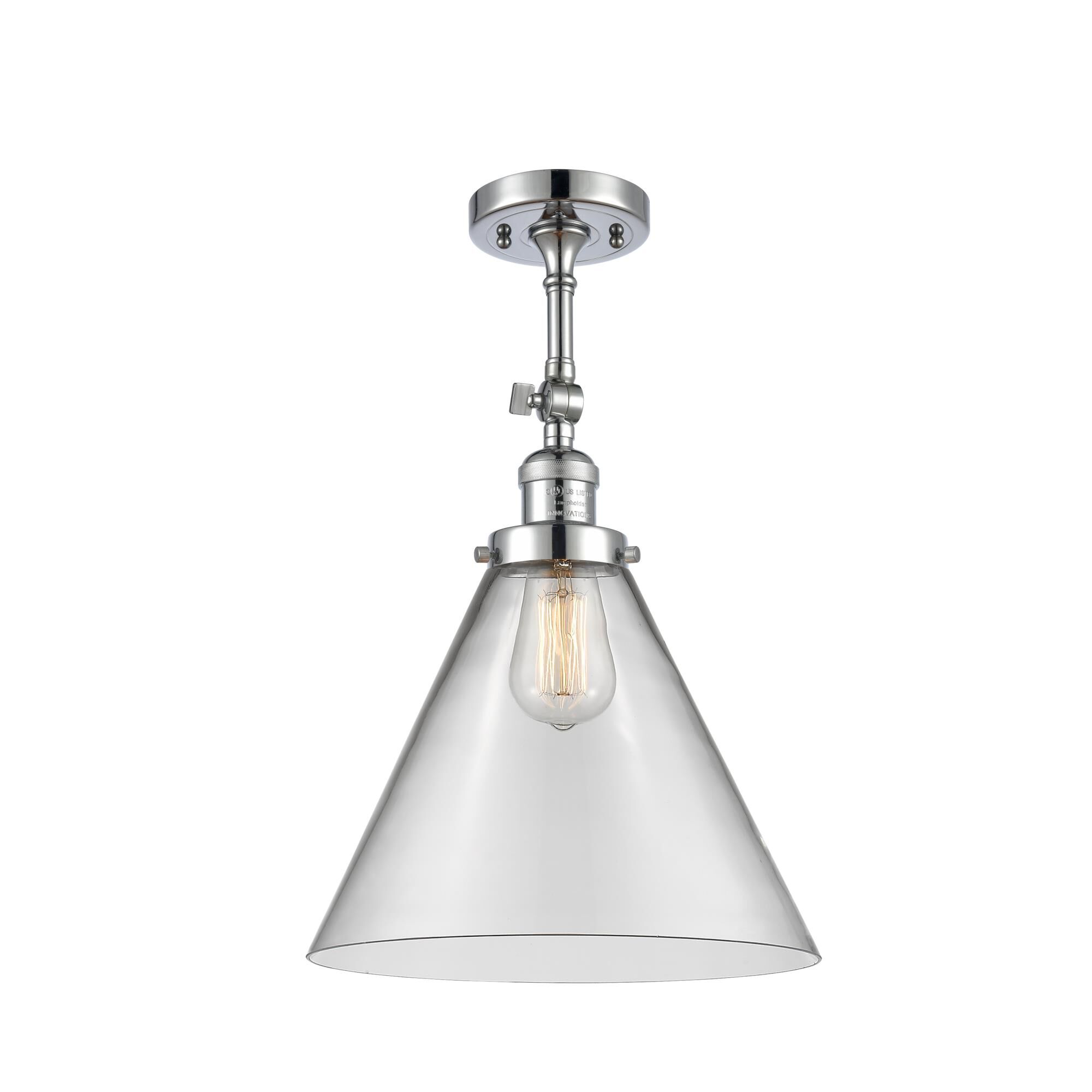 Bruno Marashlian Cone 12 Inch 1 Light Semi Flush Mount by Innovations Lighting