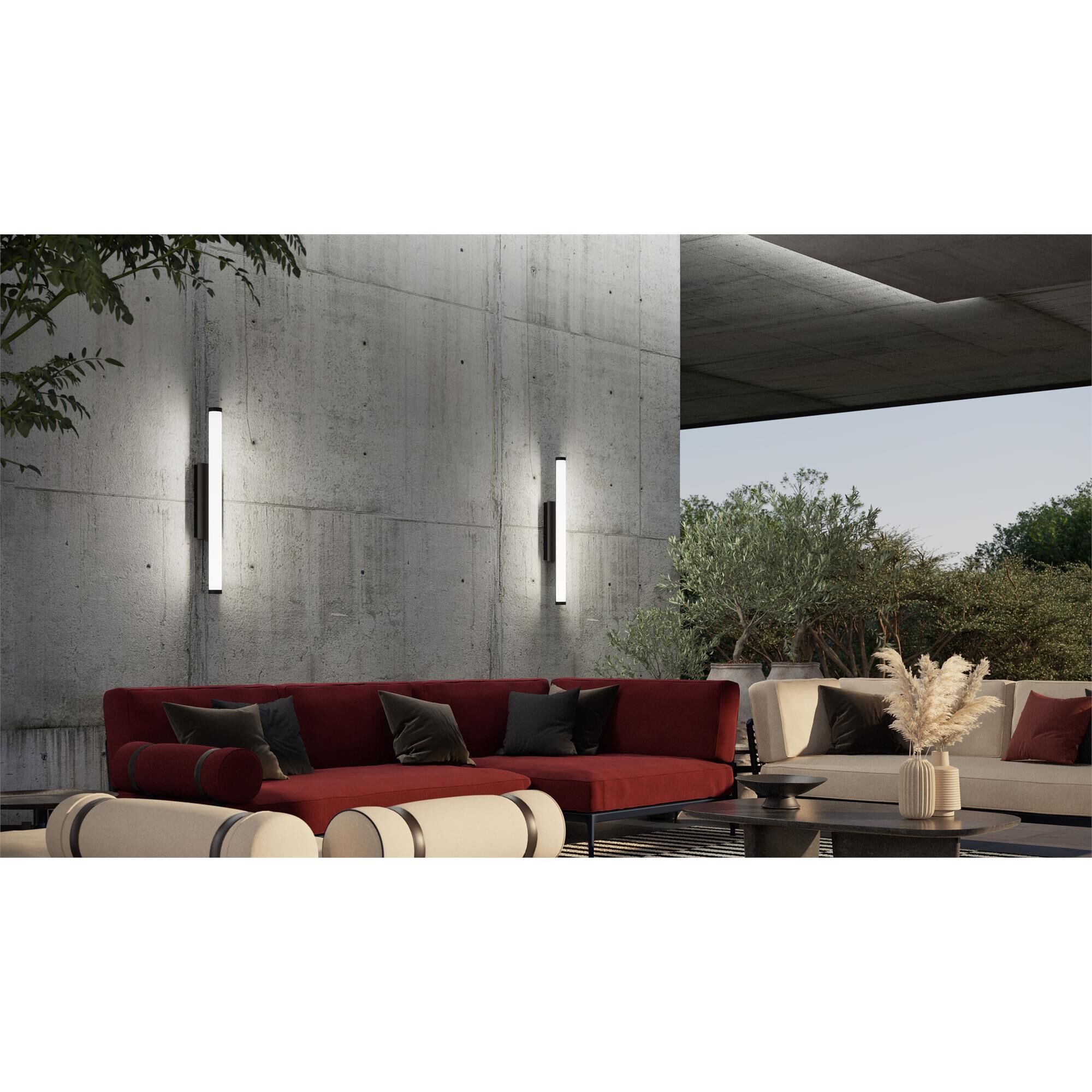 Shown in Black finish and Frosted White Acrylic glass