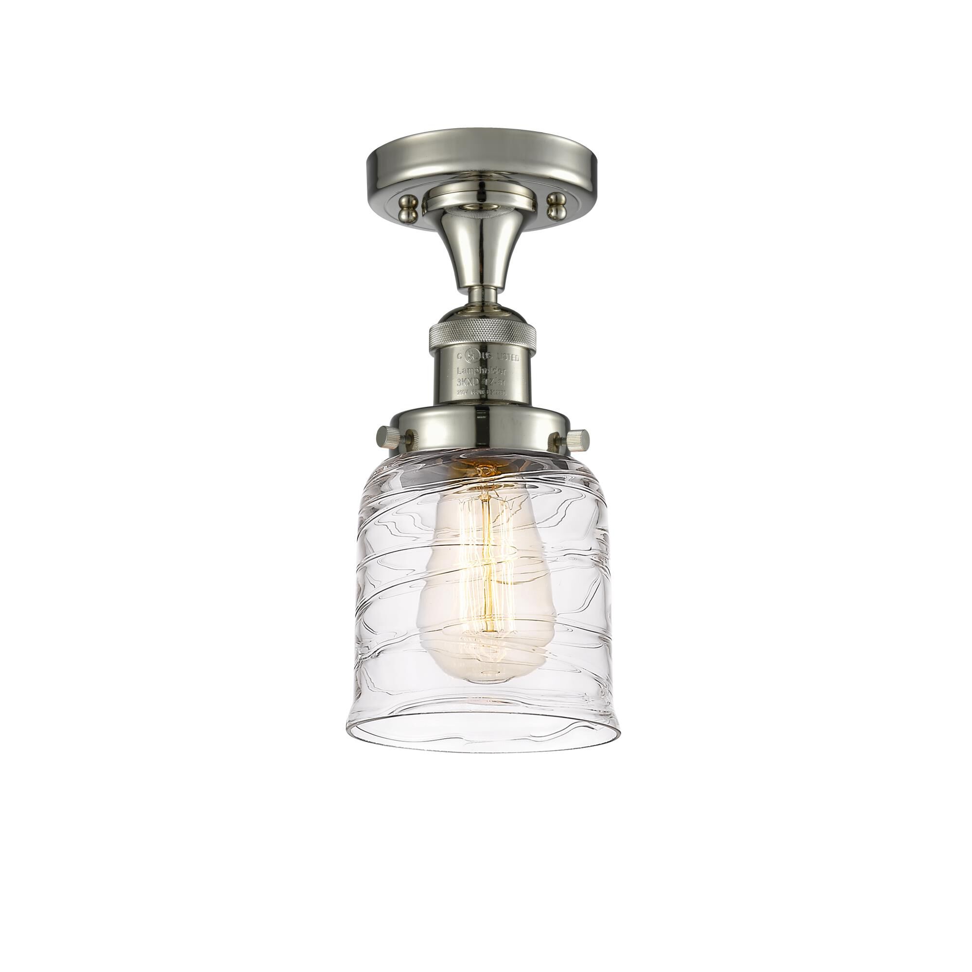 Bruno Marashlian Small Bell 5 Inch 1 Light Semi Flush Mount by Innovations Lighting