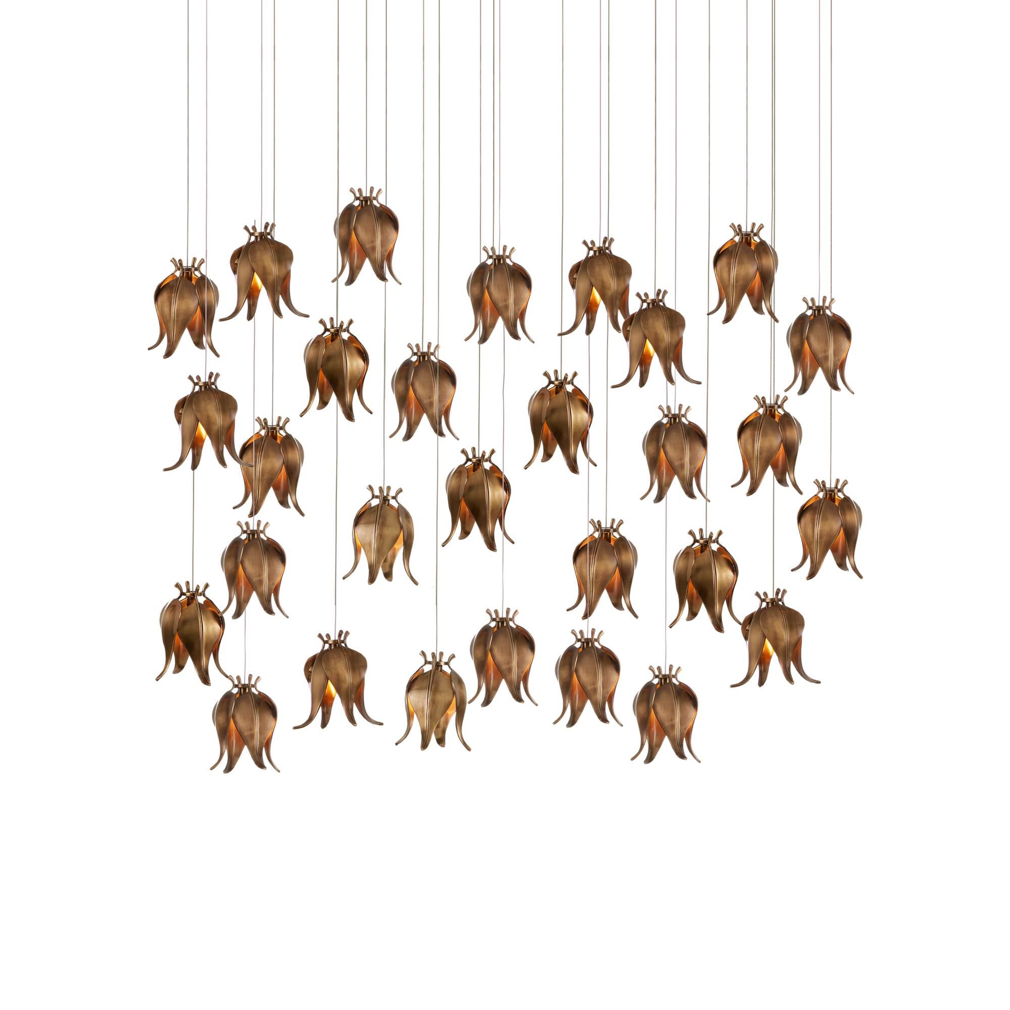 Iota 58 Inch 30 Light LED Linear Suspension Light by Currey and Company