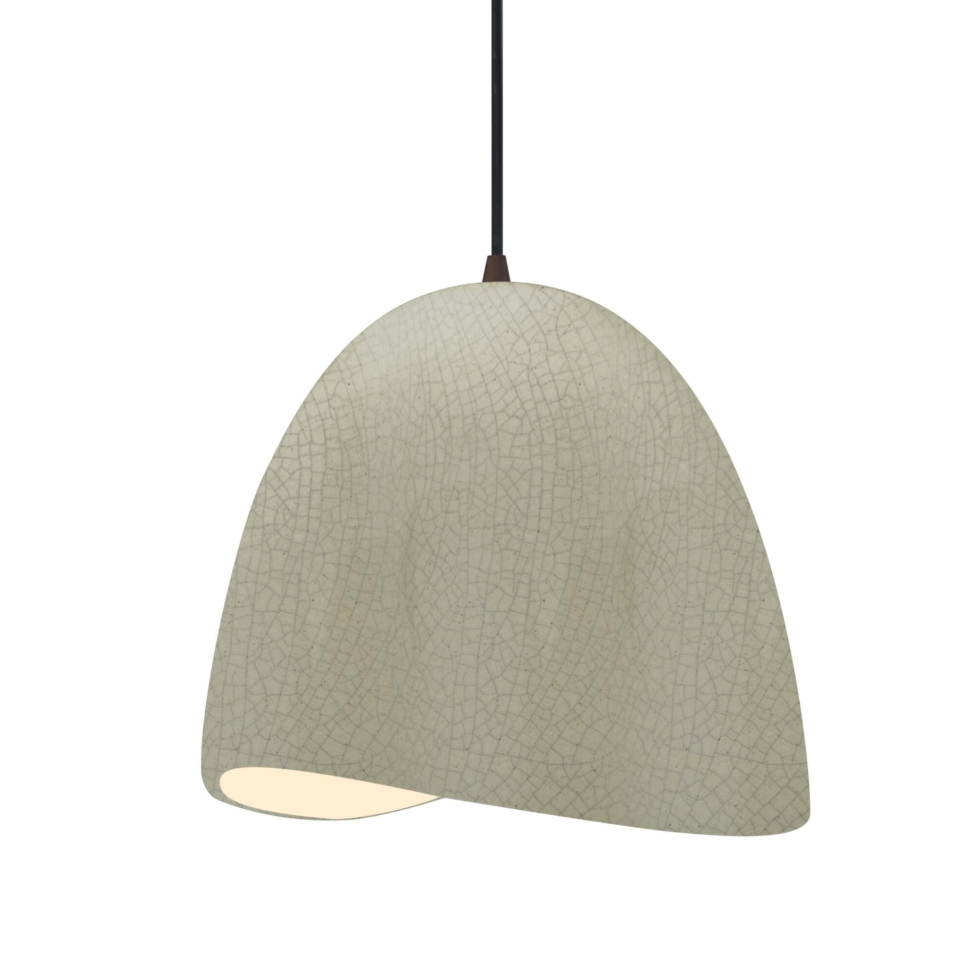 Shown in Matte Black finish and Celadon Green Crackle shade