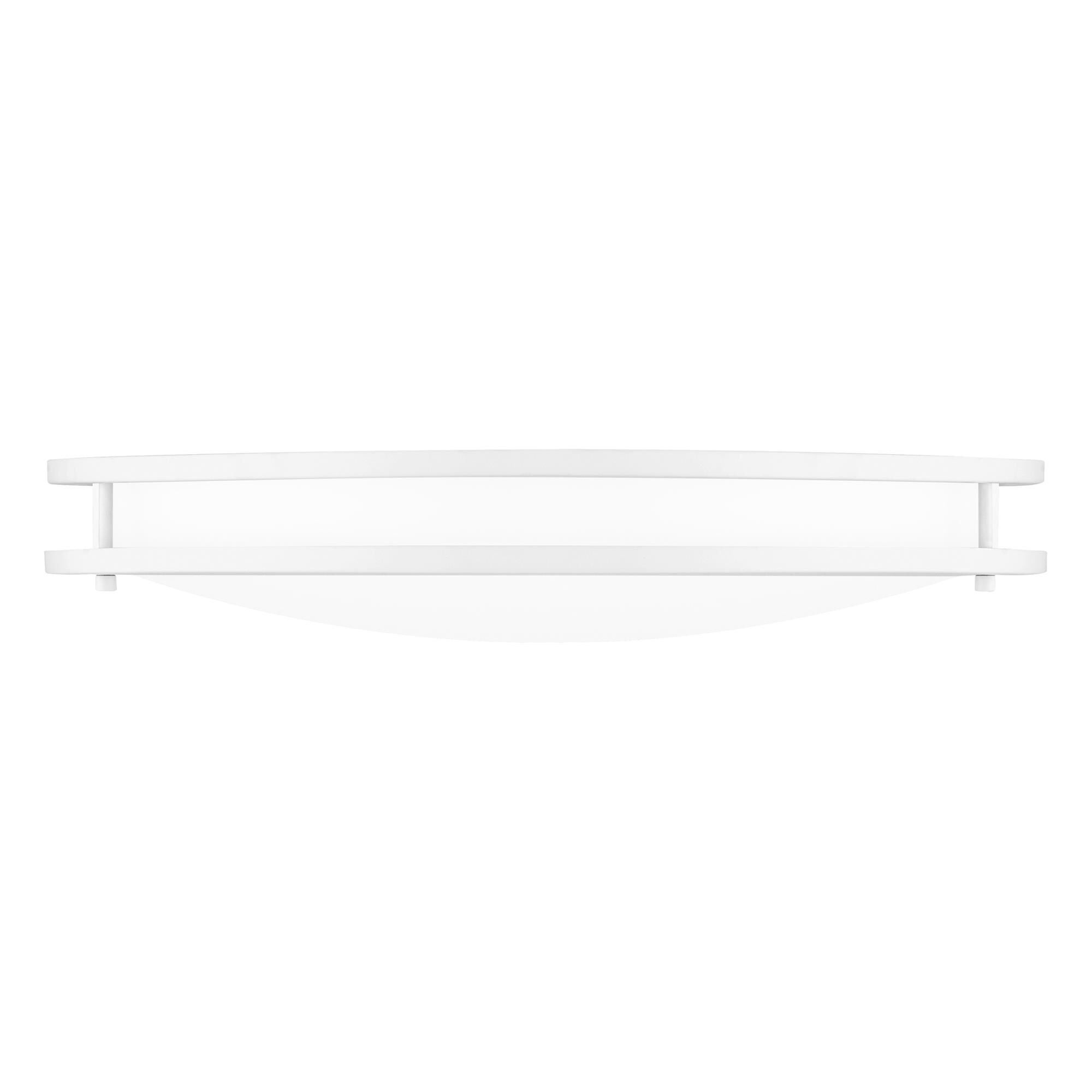 Shown in White Lustre finish and White Plastic shade