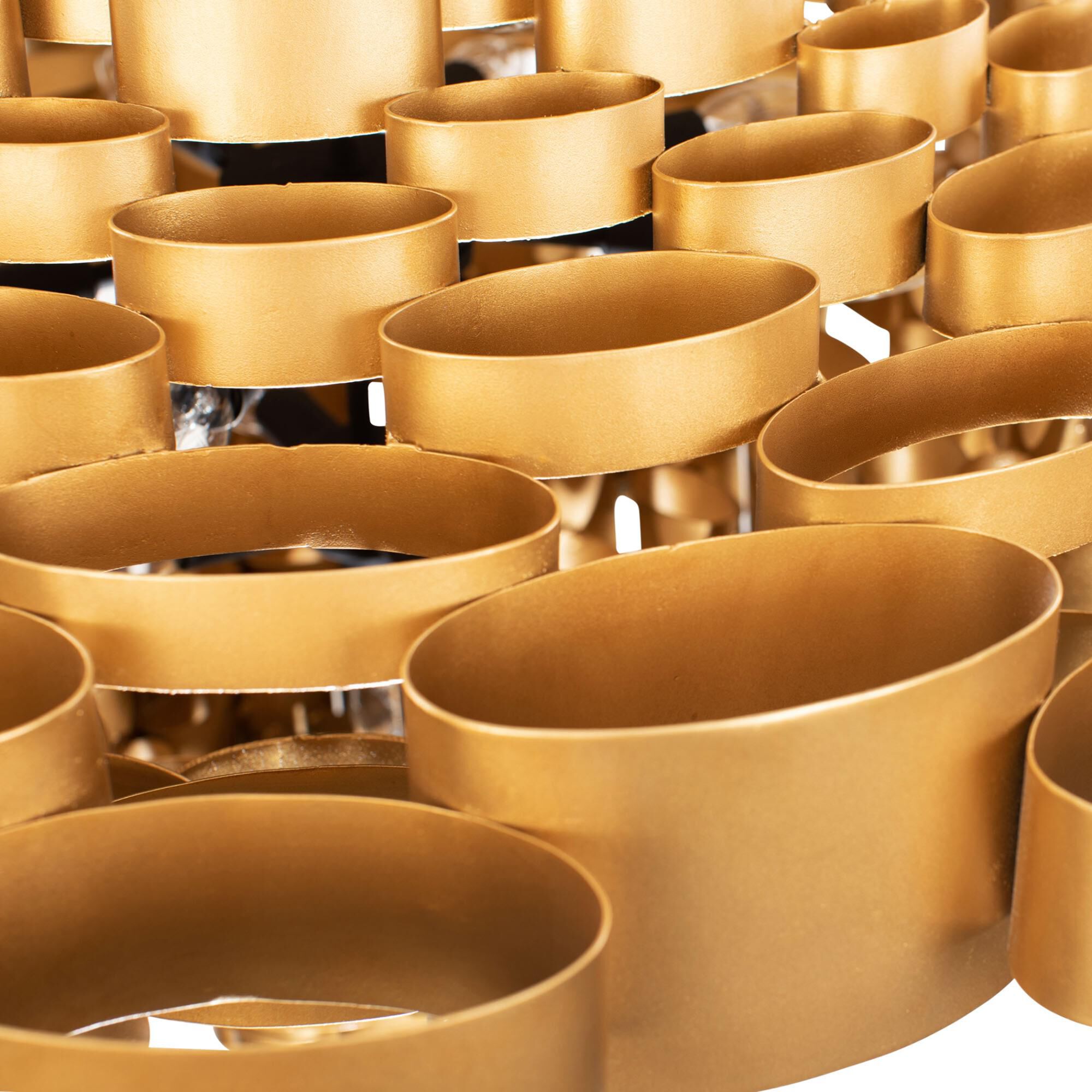 Shown in Antique Gold and Carbon Black finish