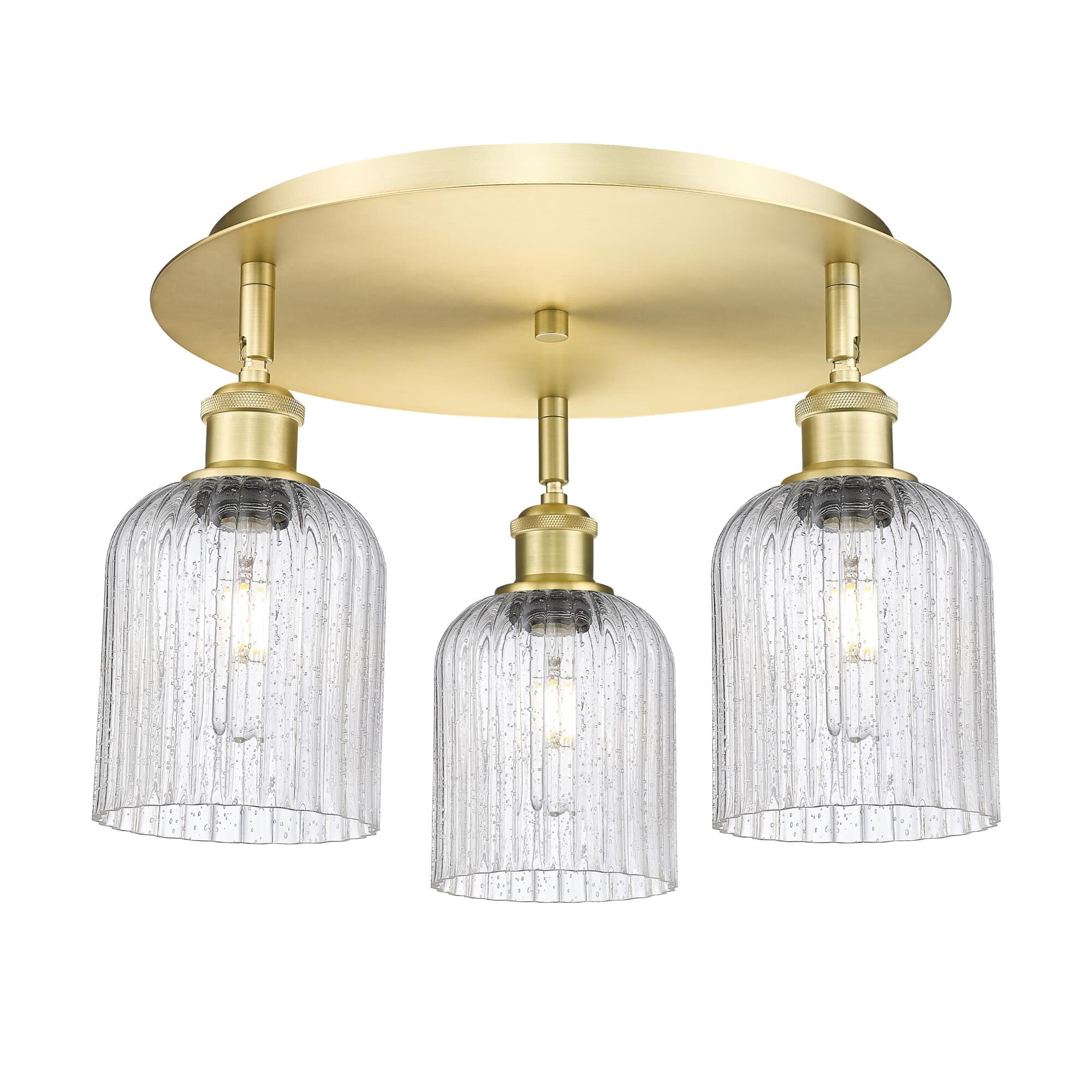 Shown in Satin Gold finish and Seedy shade