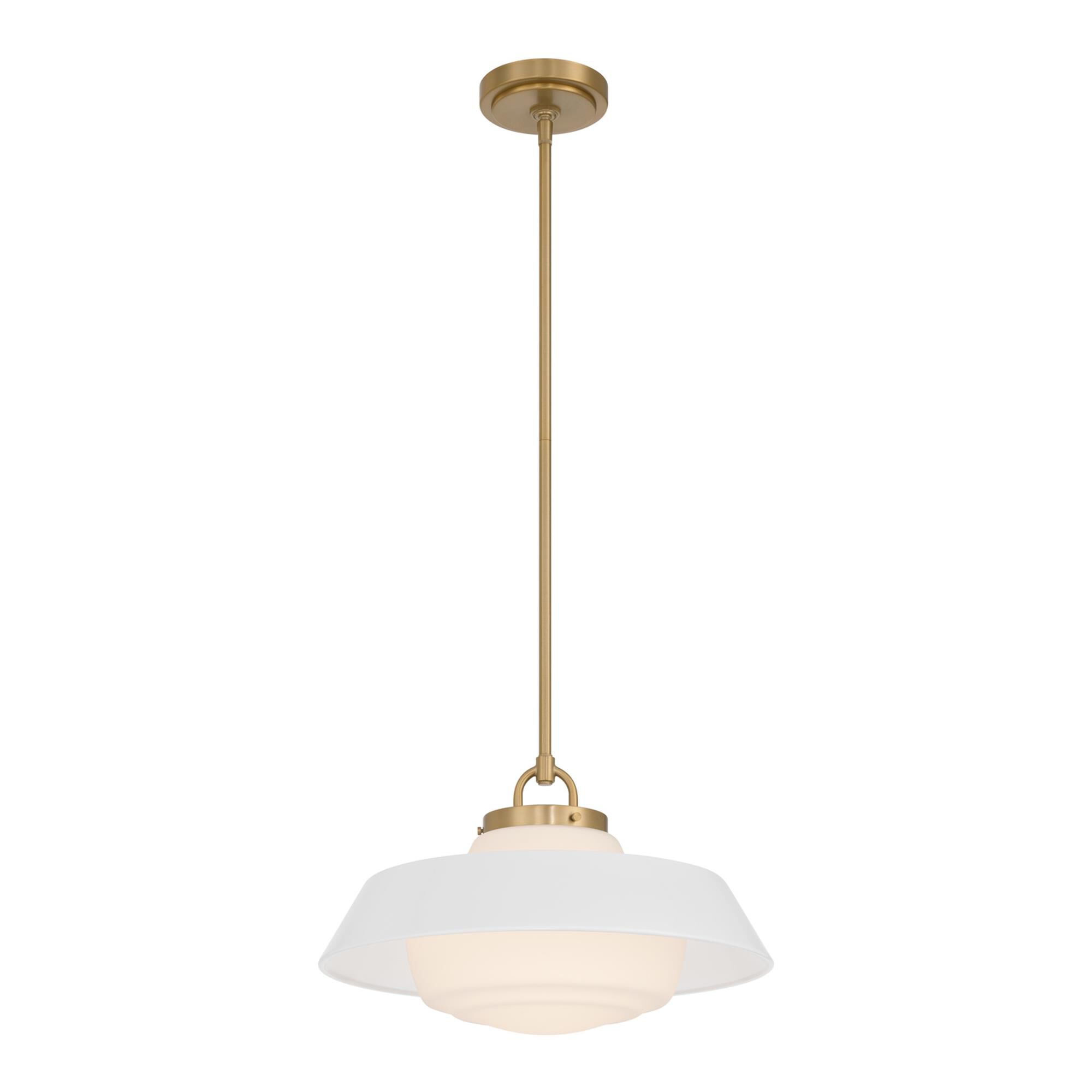 Shown in Vibrant Gold finish and Steel glass and Steel shade