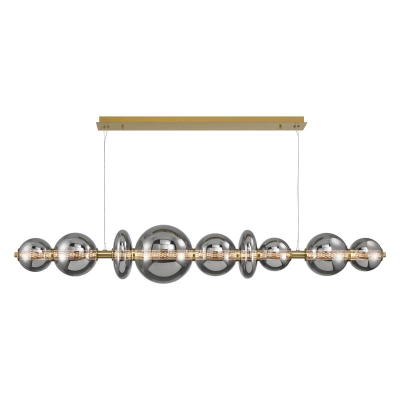 Atomo Large Linear Chandelier by Eurofase Lighting