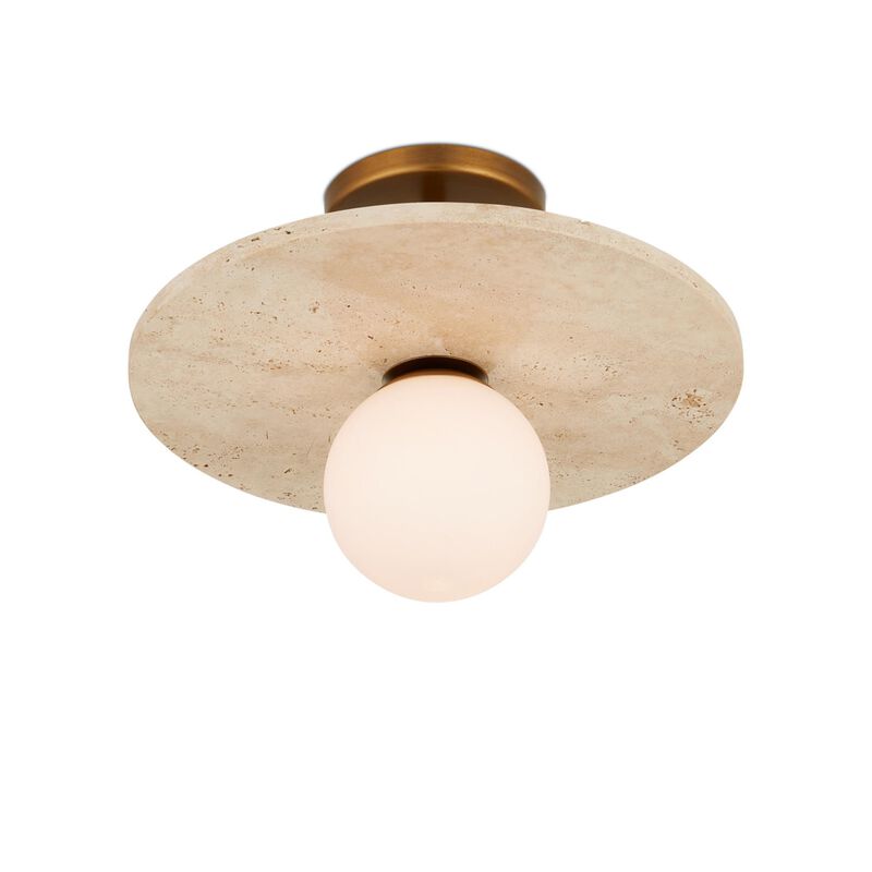 Apricity 16 Inch Semi Flush Mount by Currey and Company