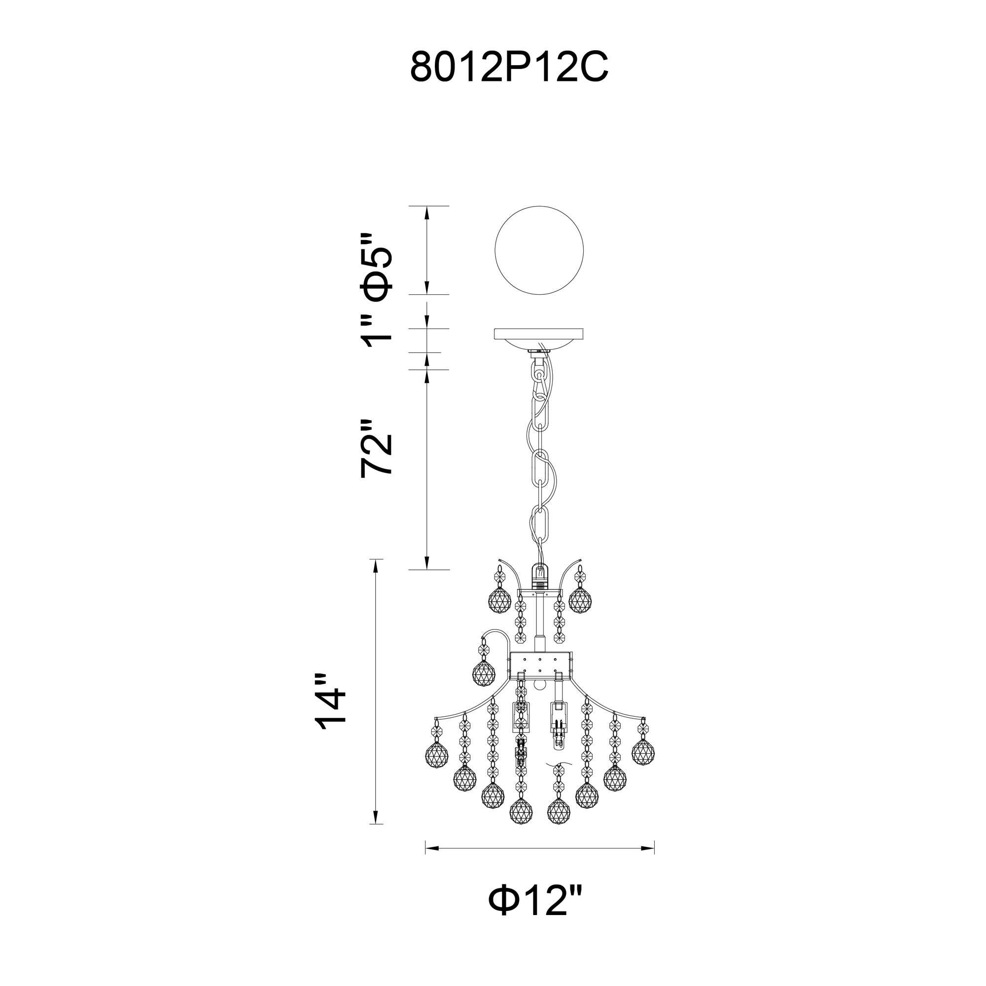 Shown in Chrome finish and K9 Clear crystal