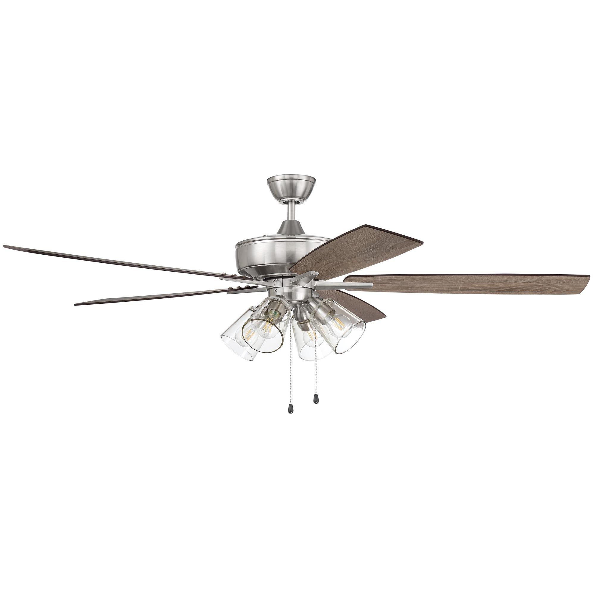 Shown in Brushed Polished Nickel finish and Clear glass and Yes shade