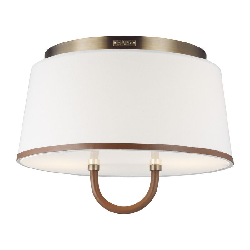 Lauren Ralph Lauren Katie 16 Inch 2 Light Semi Flush Mount by Visual Comfort Studio
