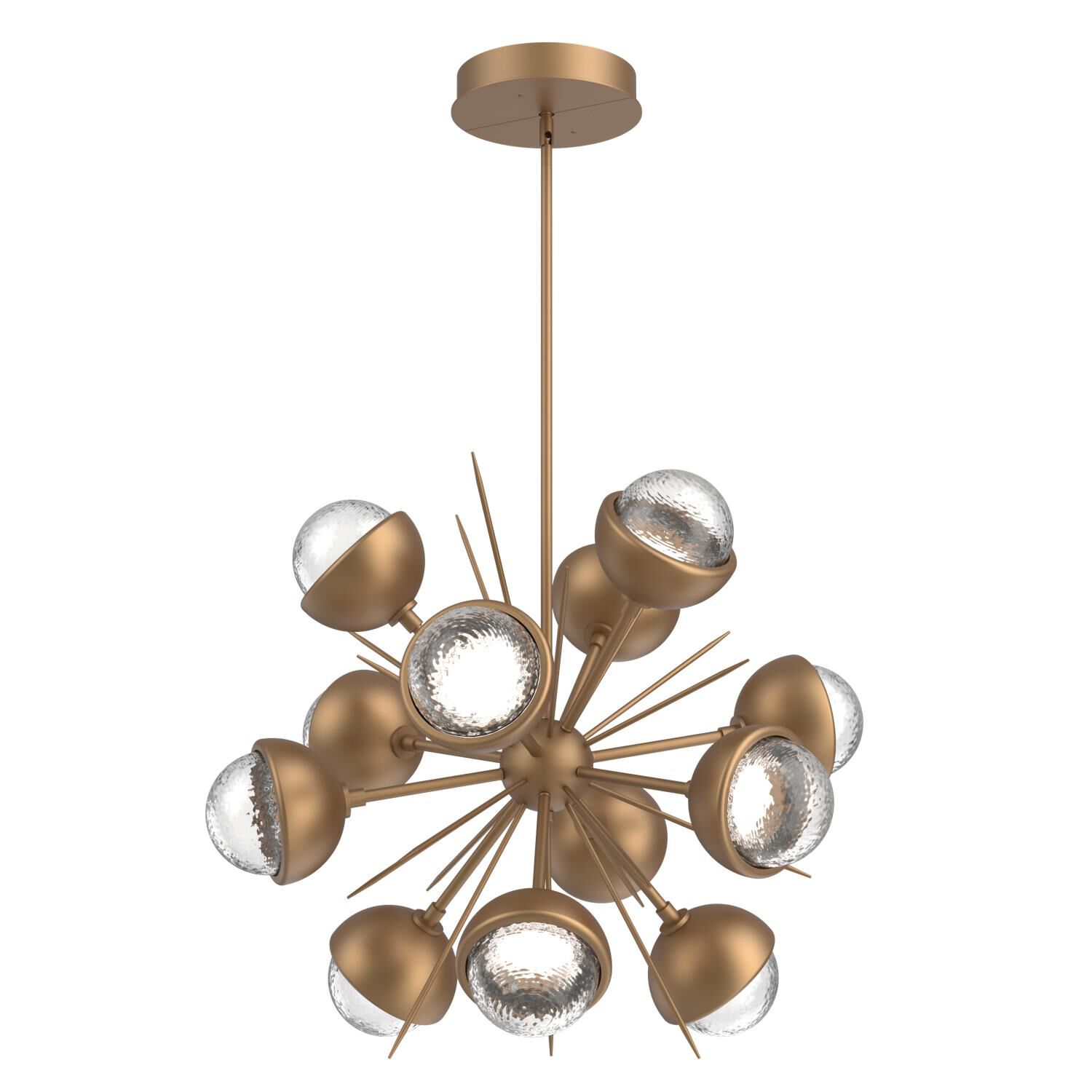 Shown in Novel Brass finish and Clear glass and Metal Shade Matching Finish accent
