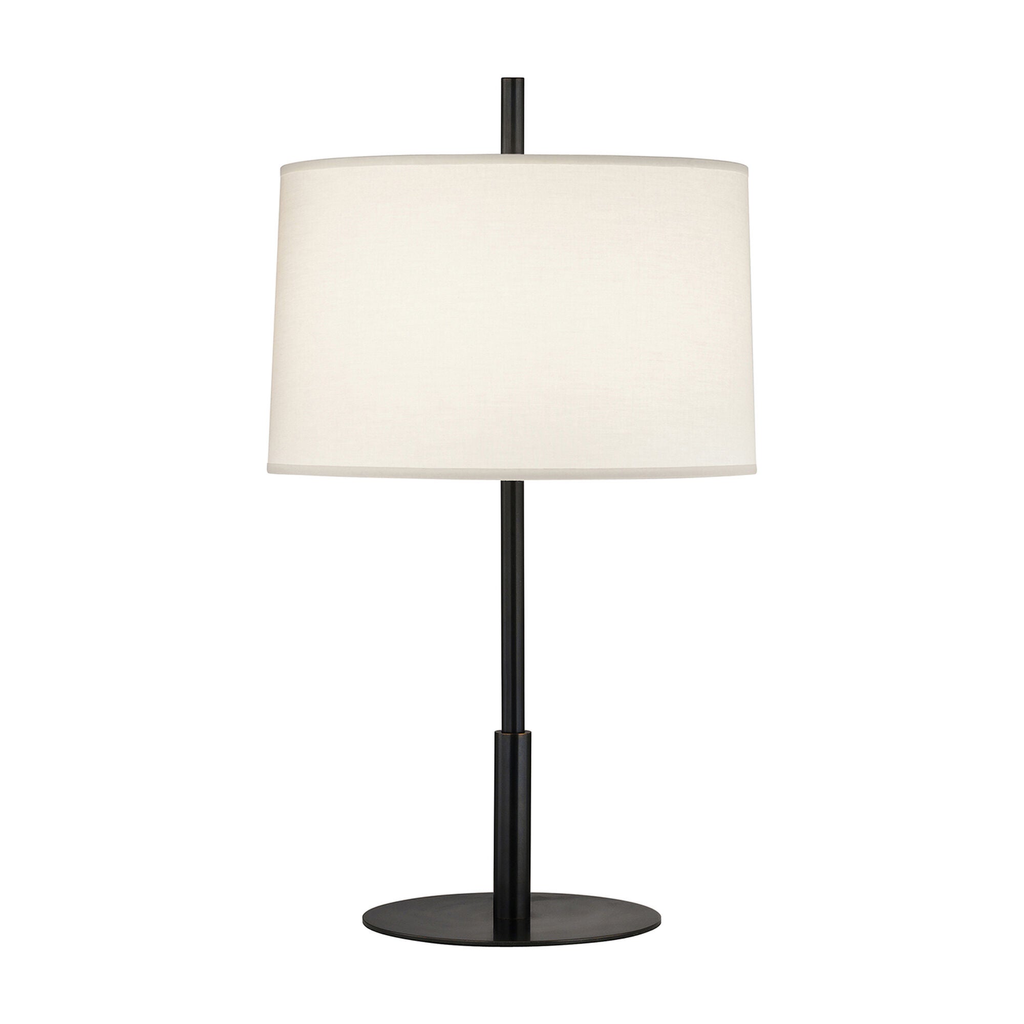 Shown in Deep Patina Bronze finish and Fondine Fabric shade