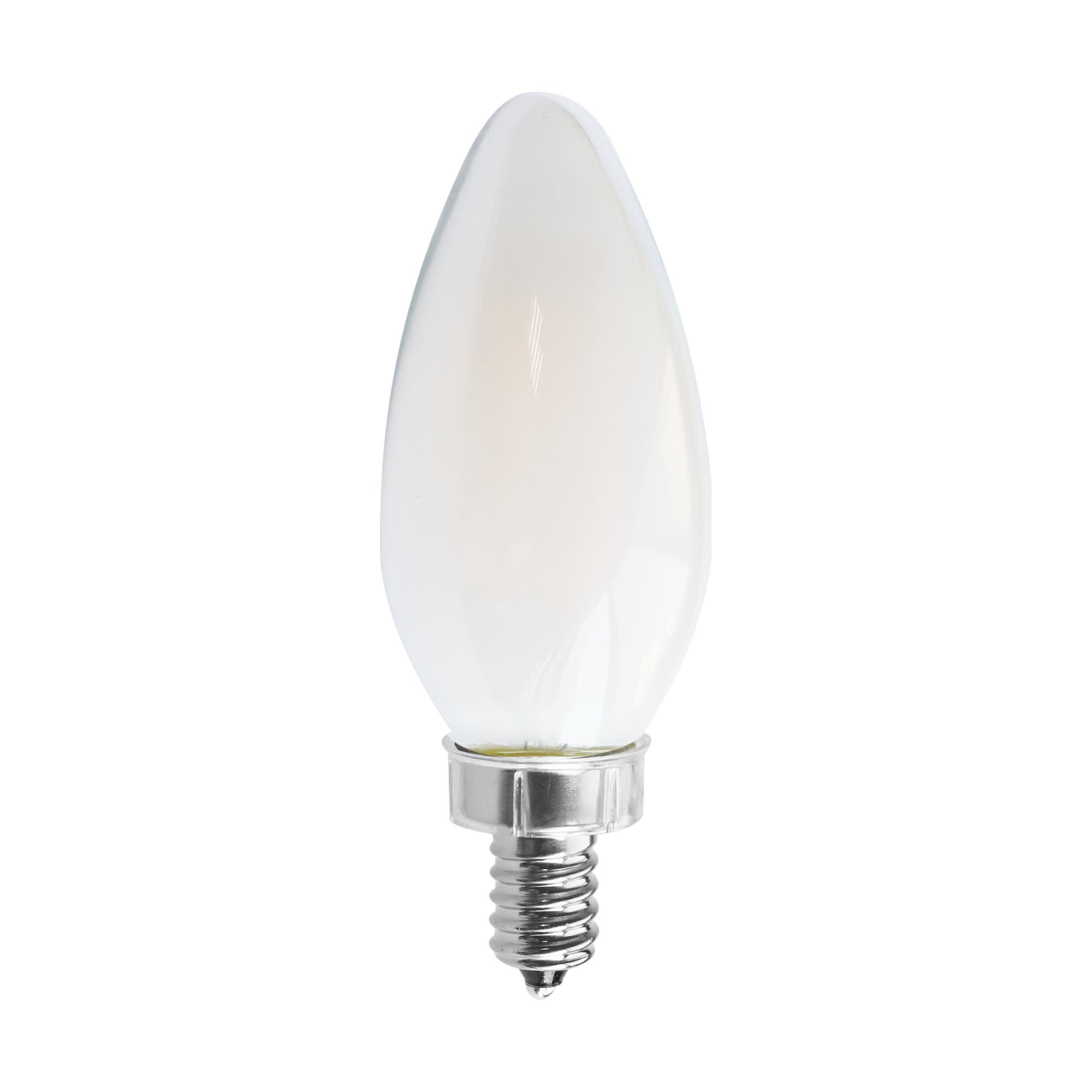 Dimmable 8 Watt 2700K C11 LED Light Bulb by Satco