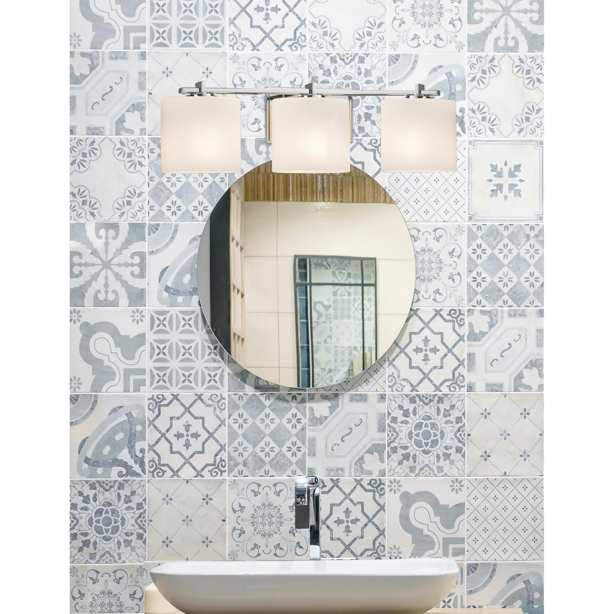 Fusion Era 26 Inch 3 Light Bath Vanity Light by Justice Design Group