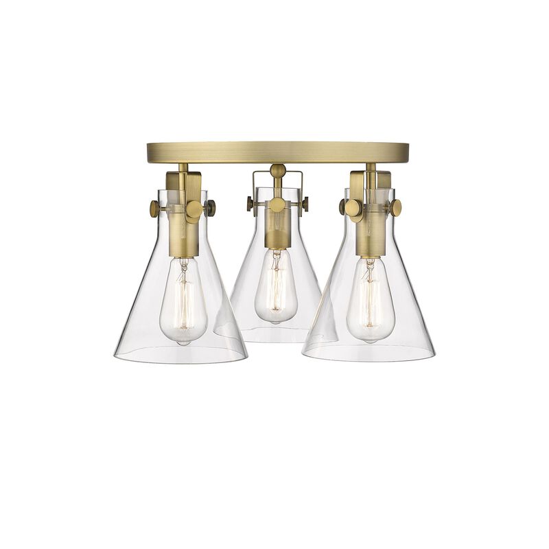 Bruno Marashlian Newton Cone 19 Inch 3 Light Flush Mount by Innovations Lighting