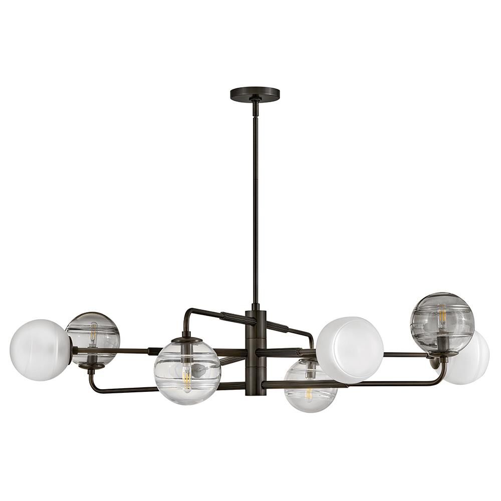 Shown in Black Oxide finish and Multi-Colored Swirl glass