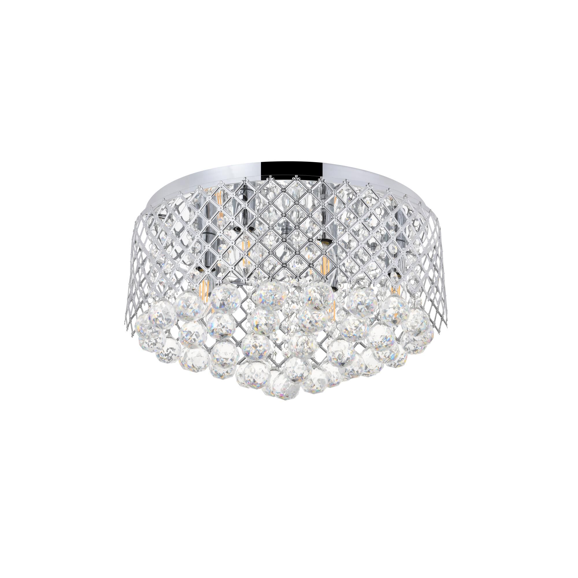 Tully 18 Inch 6 Light Flush Mount by Elegant Lighting