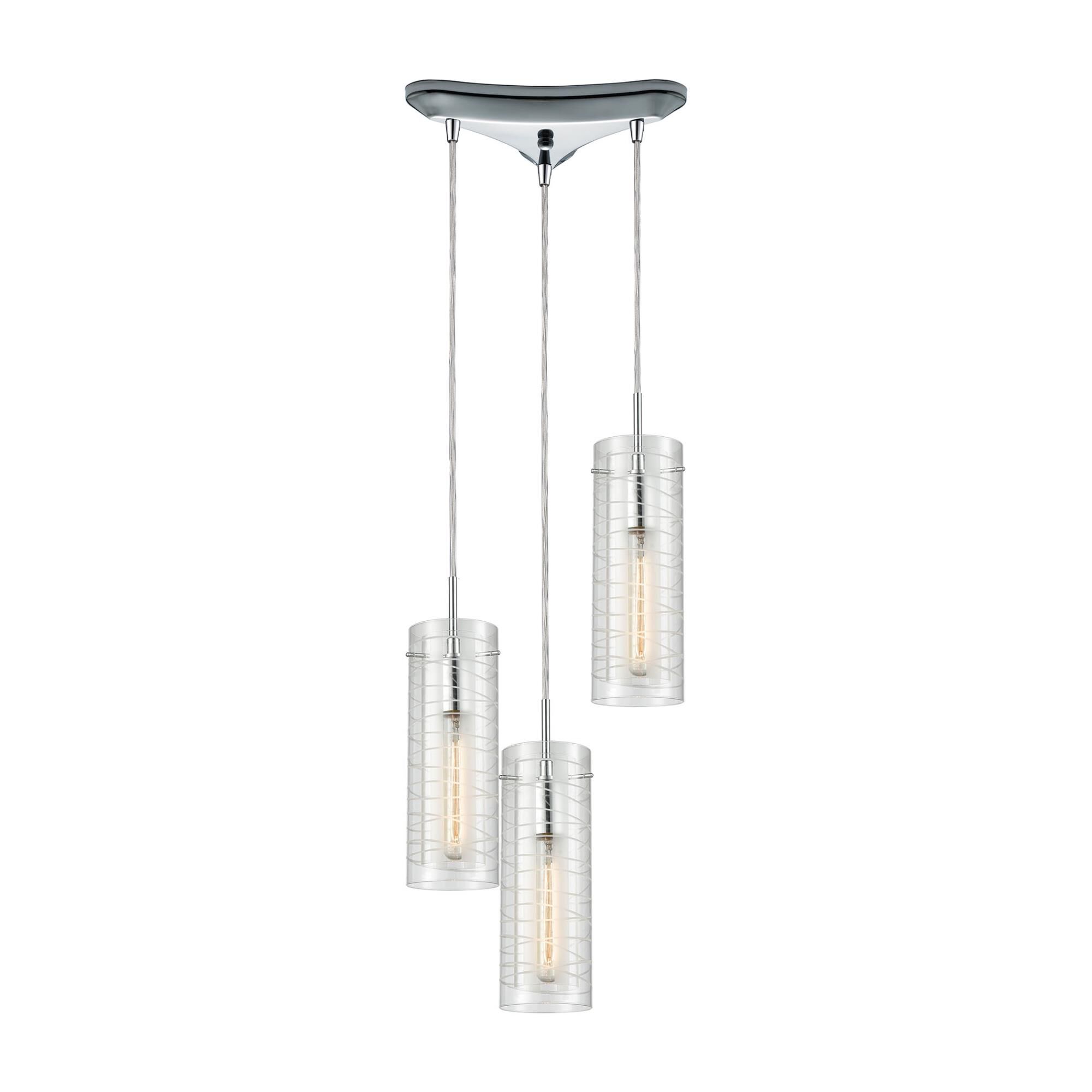 Swirl 12 Inch 3 Light Multi Light Pendant by ELK Lighting