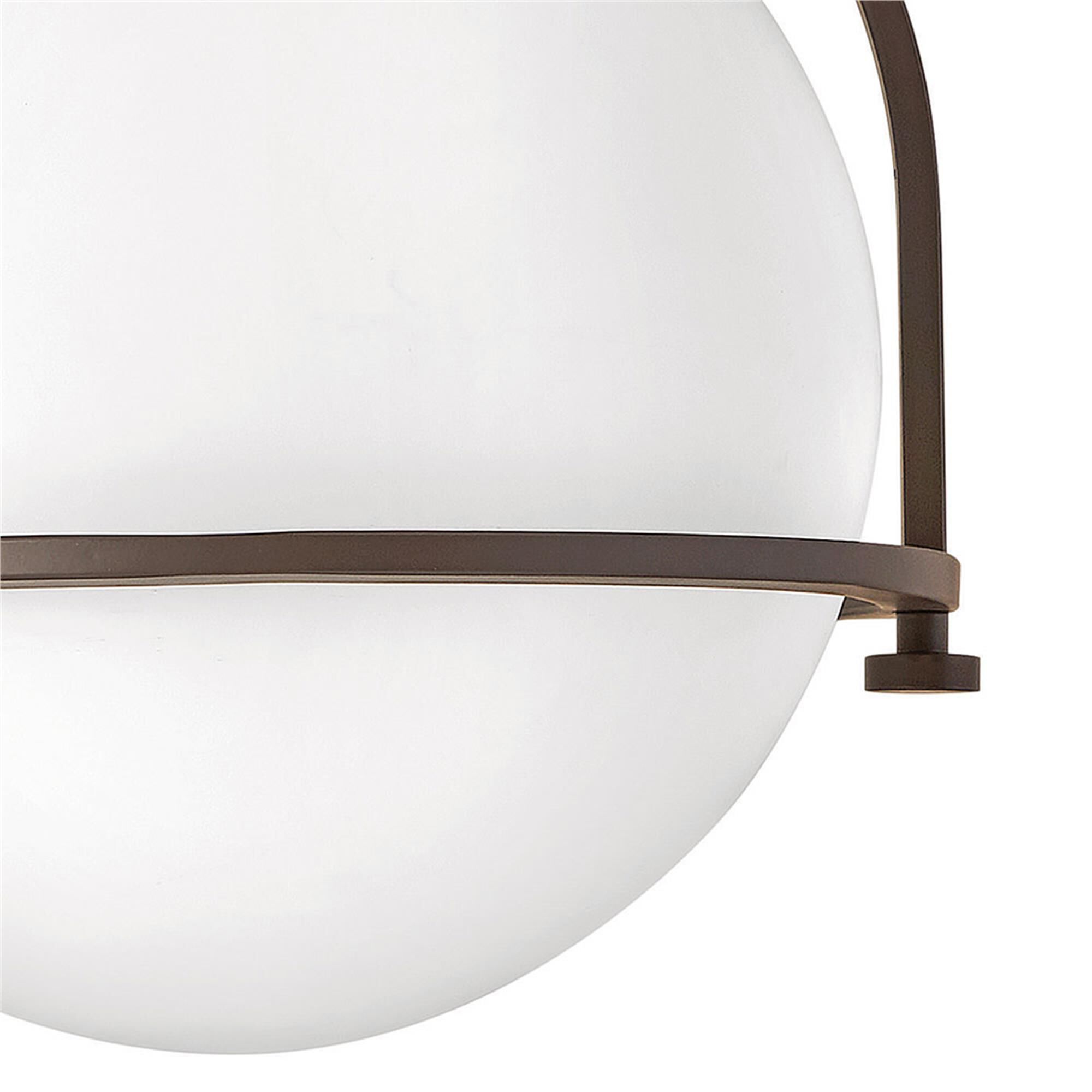 Shown in Buckeye Bronze finish and Etched Opal glass