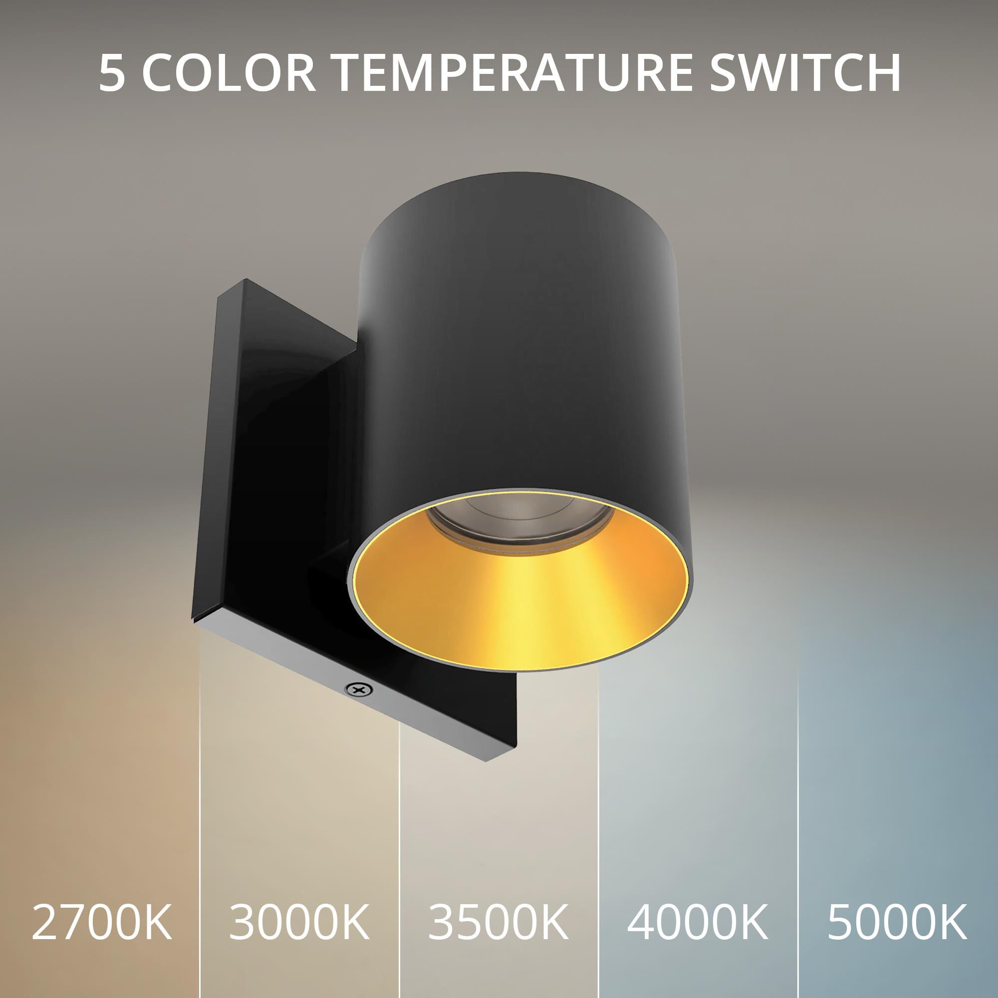 Shown in Black and Gold finish