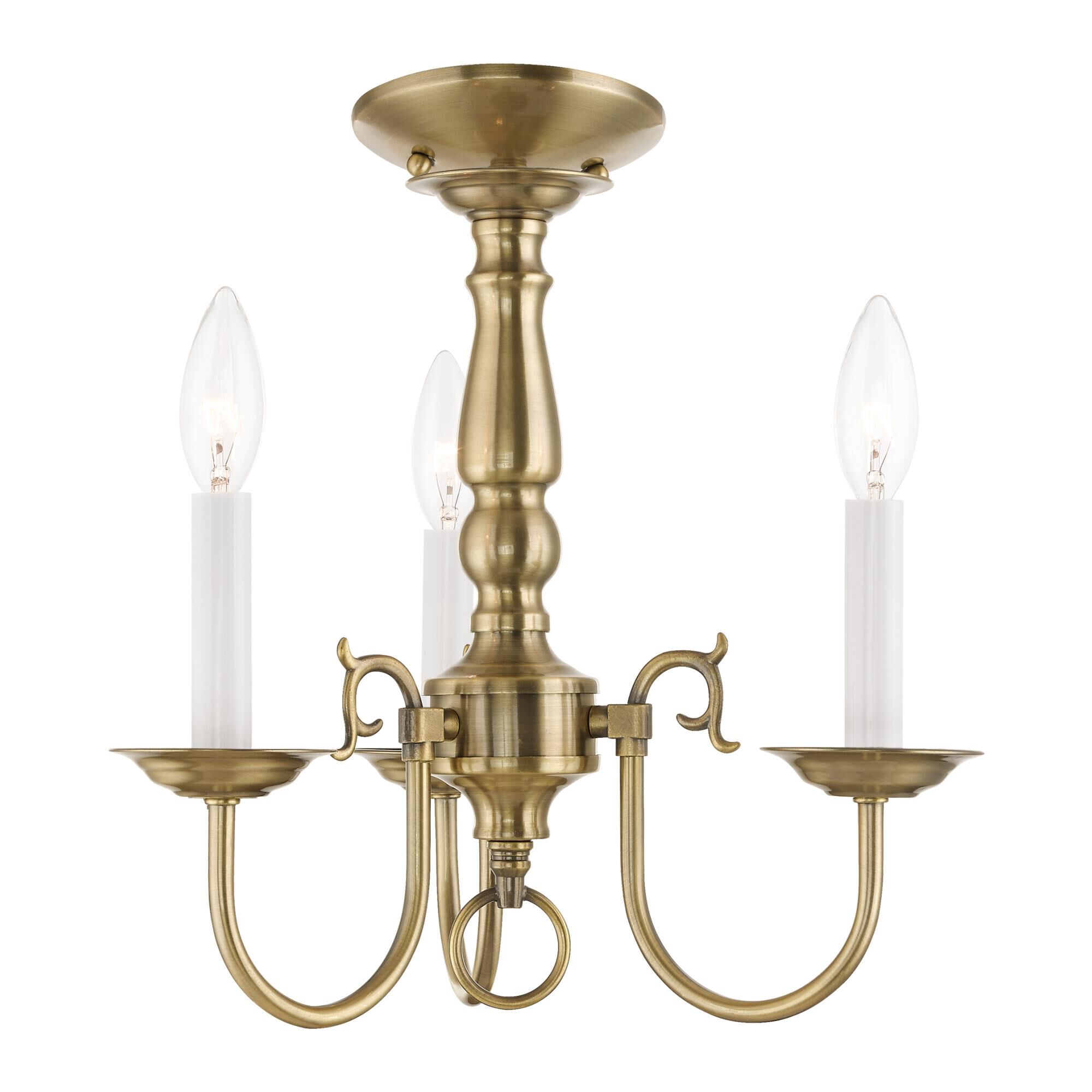 Williamsburgh 14 Inch 3 Light Mini Chandelier by Livex Lighting