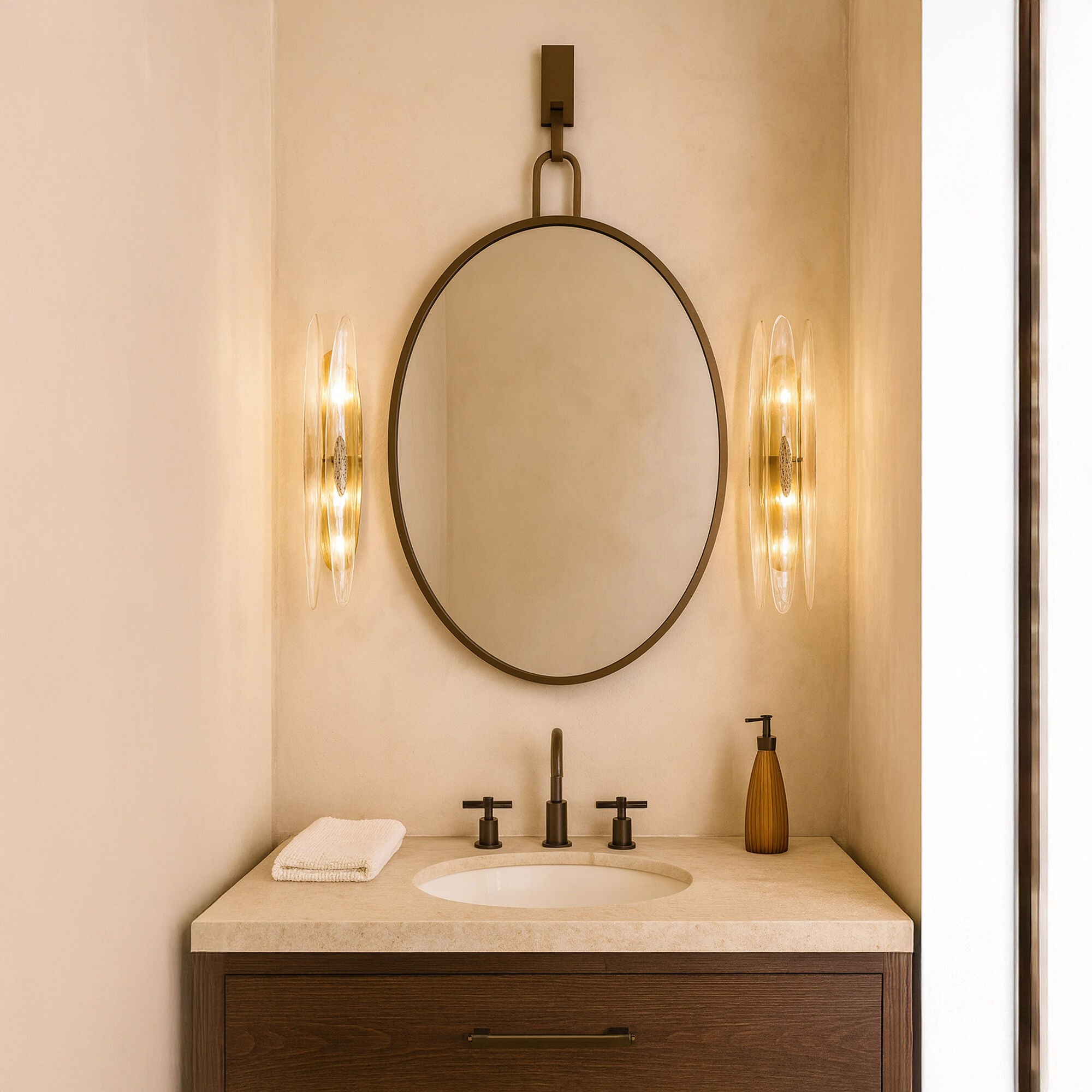 Stopwatch 33 Inch Decorative Mirror,