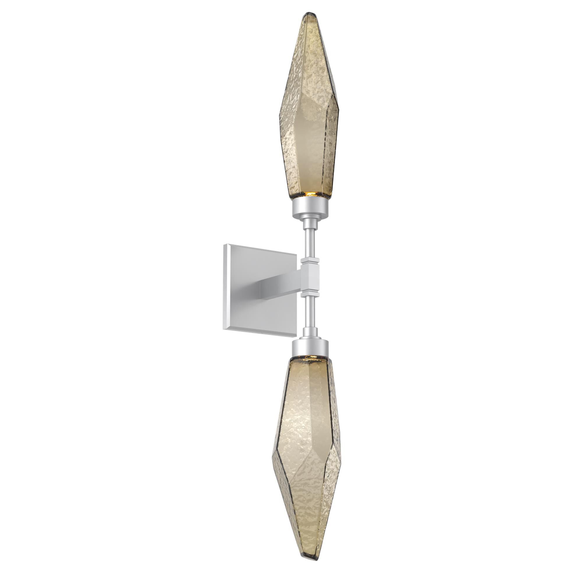 Shown in Classic Silver finish and Chilled Blown And Bronze glass