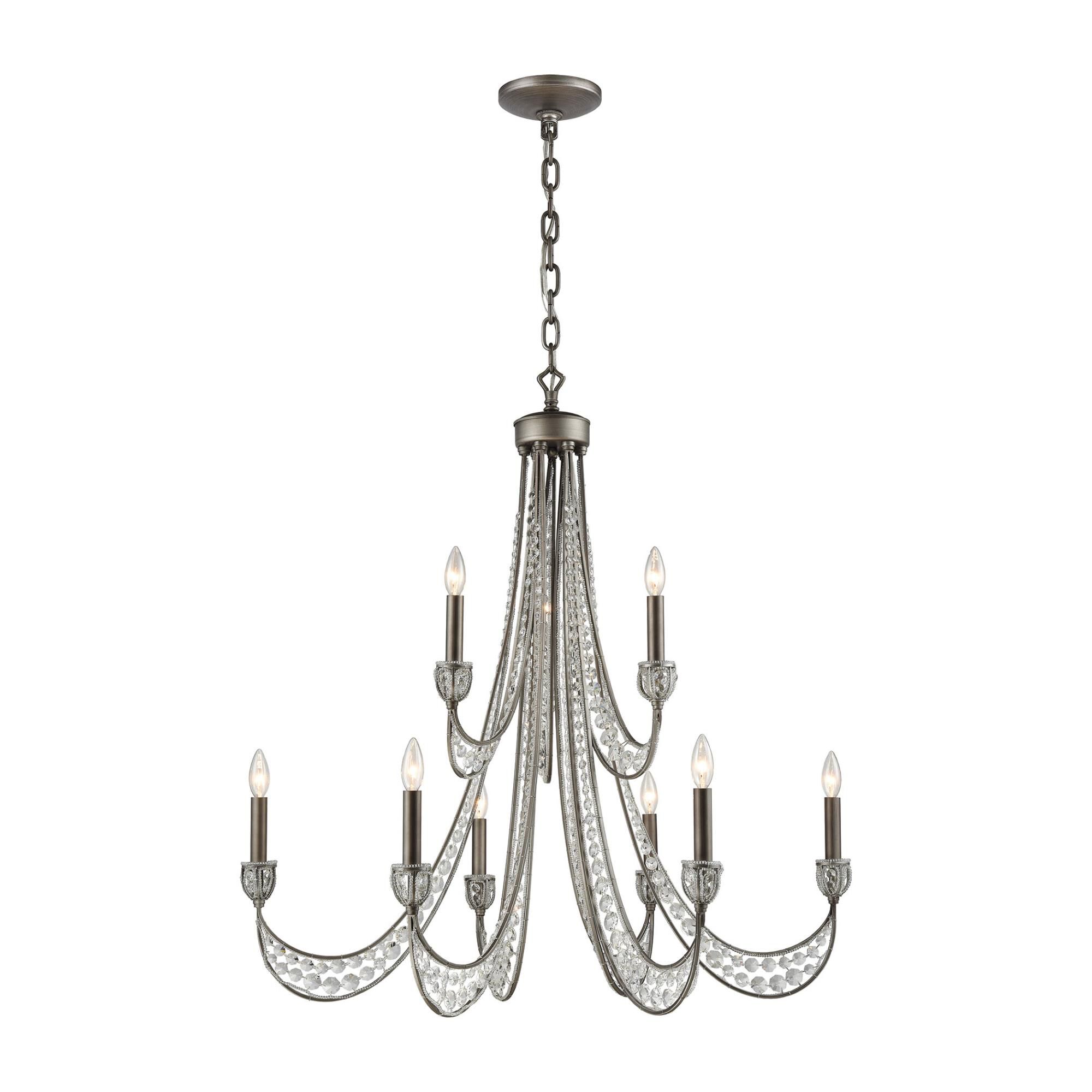 Renaissance 38 Inch 9 Light Chandelier by ELK Lighting
