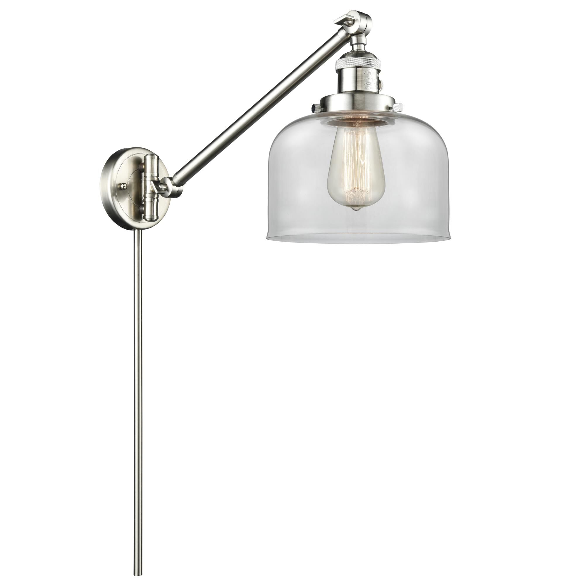 Bruno Marashlian Large Bell Wall Swing Lamp by Innovations Lighting