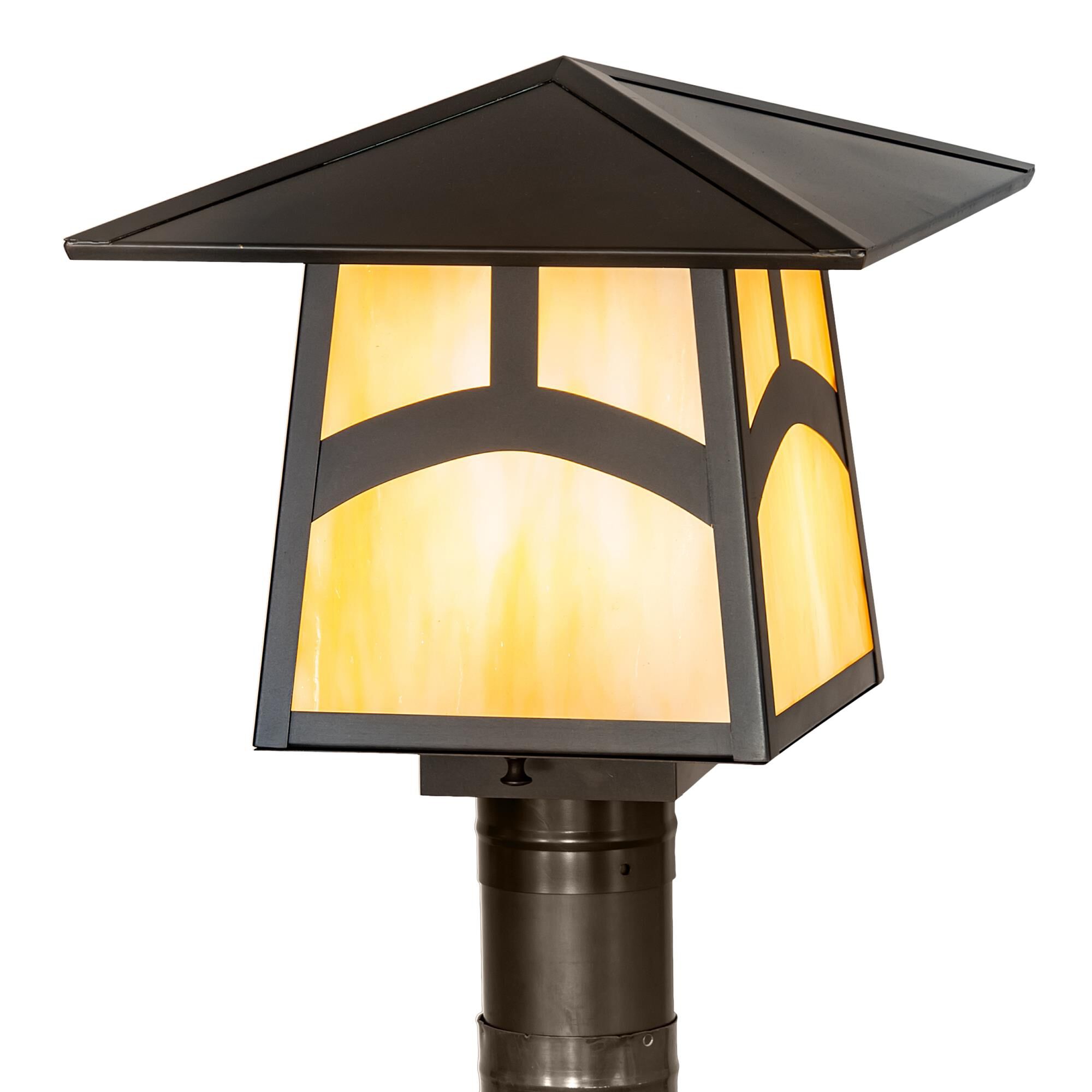 Meyda Lighting Stillwater 11 Inch Tall Outdoor Post Lamp