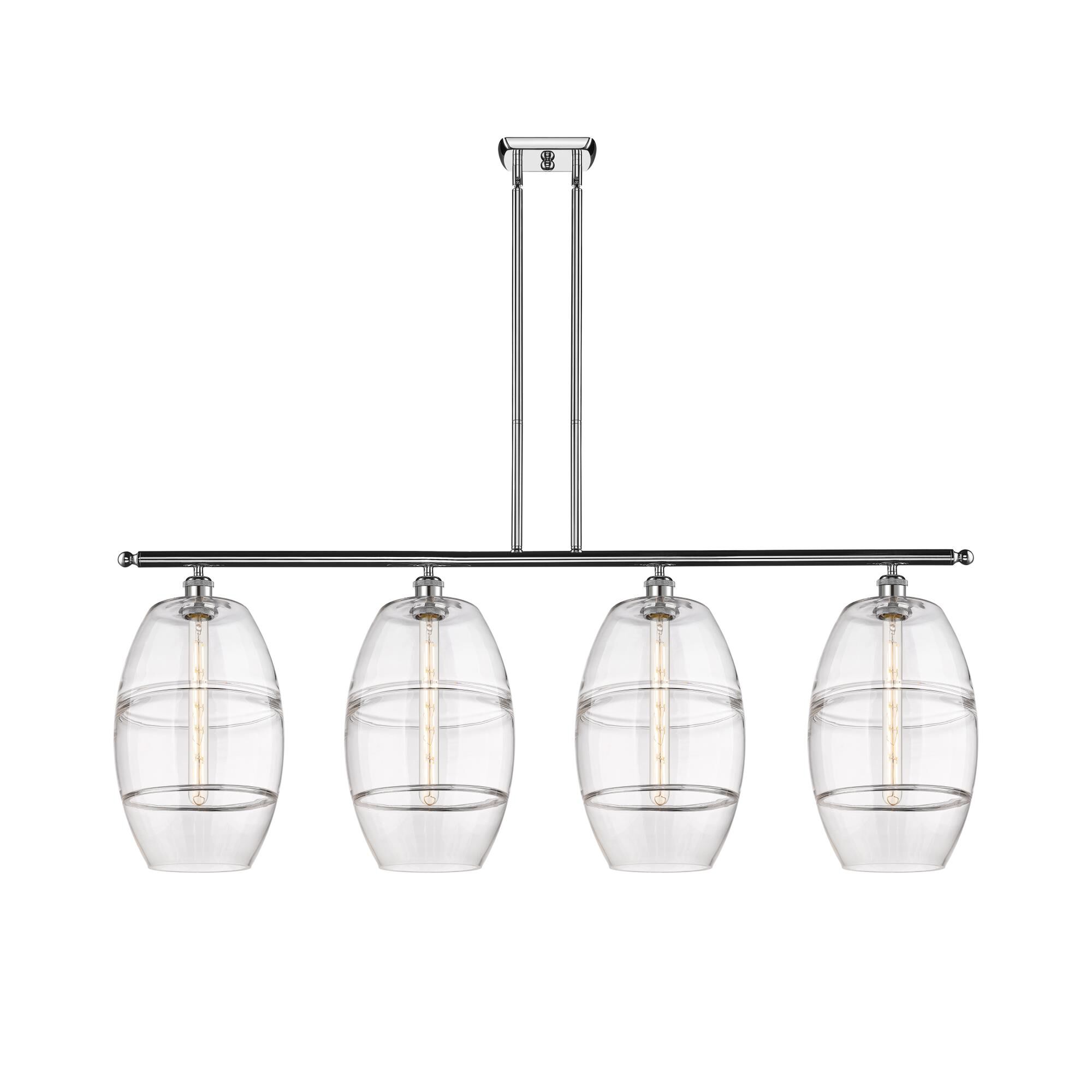 Shown in Polished Chrome finish and Clear glass