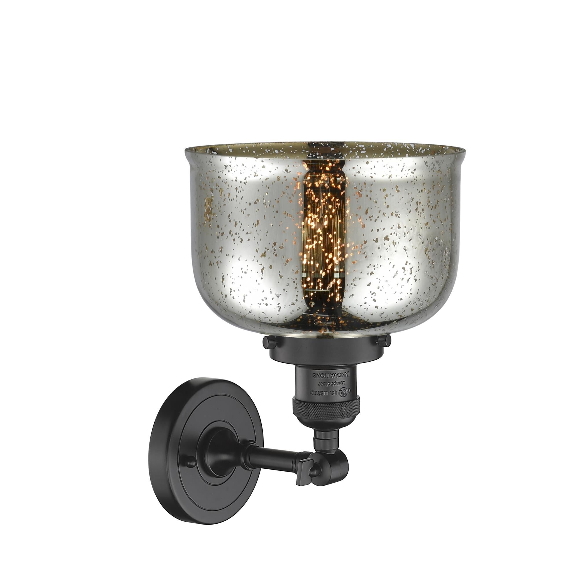 Shown in Oil Rubbed Bronze finish and Silver Mercury glass