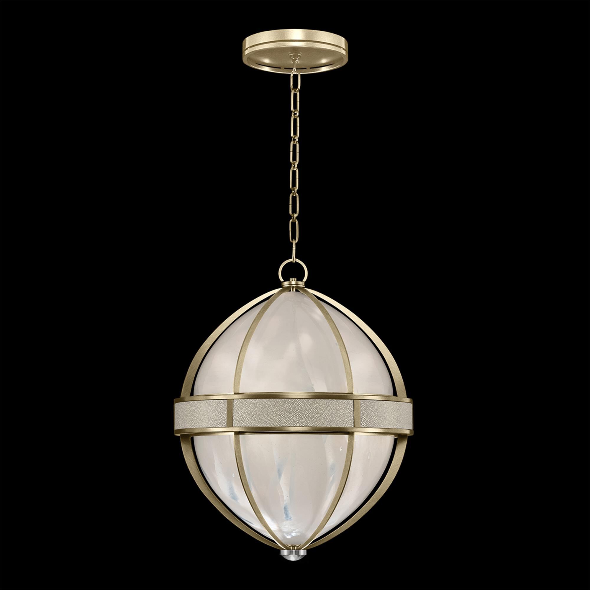 Shown in Soft Gold Leaf and Nickel  finish and Coco accent