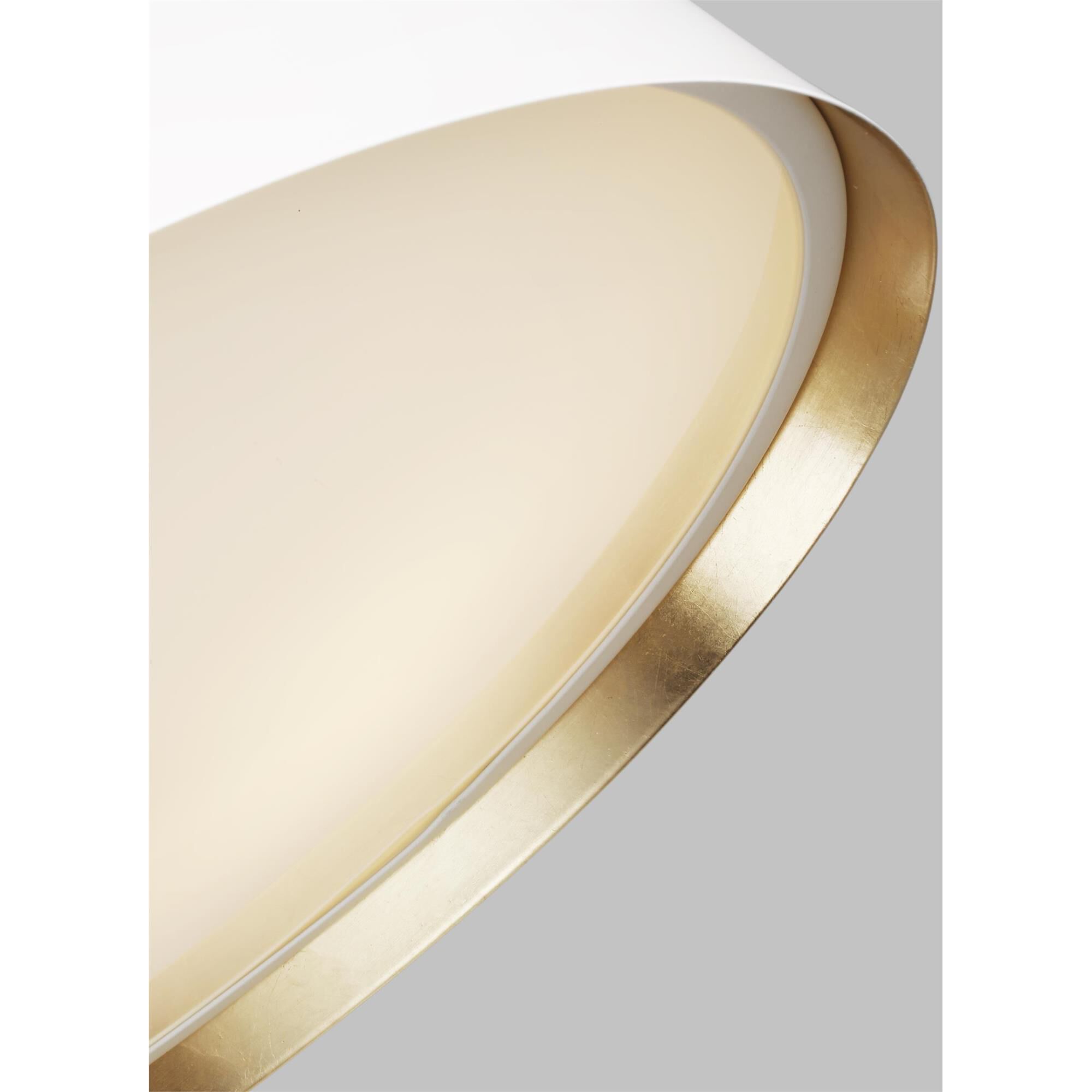 Shown in Matte White finish and Silk Screen White Inside Clear Outside glass