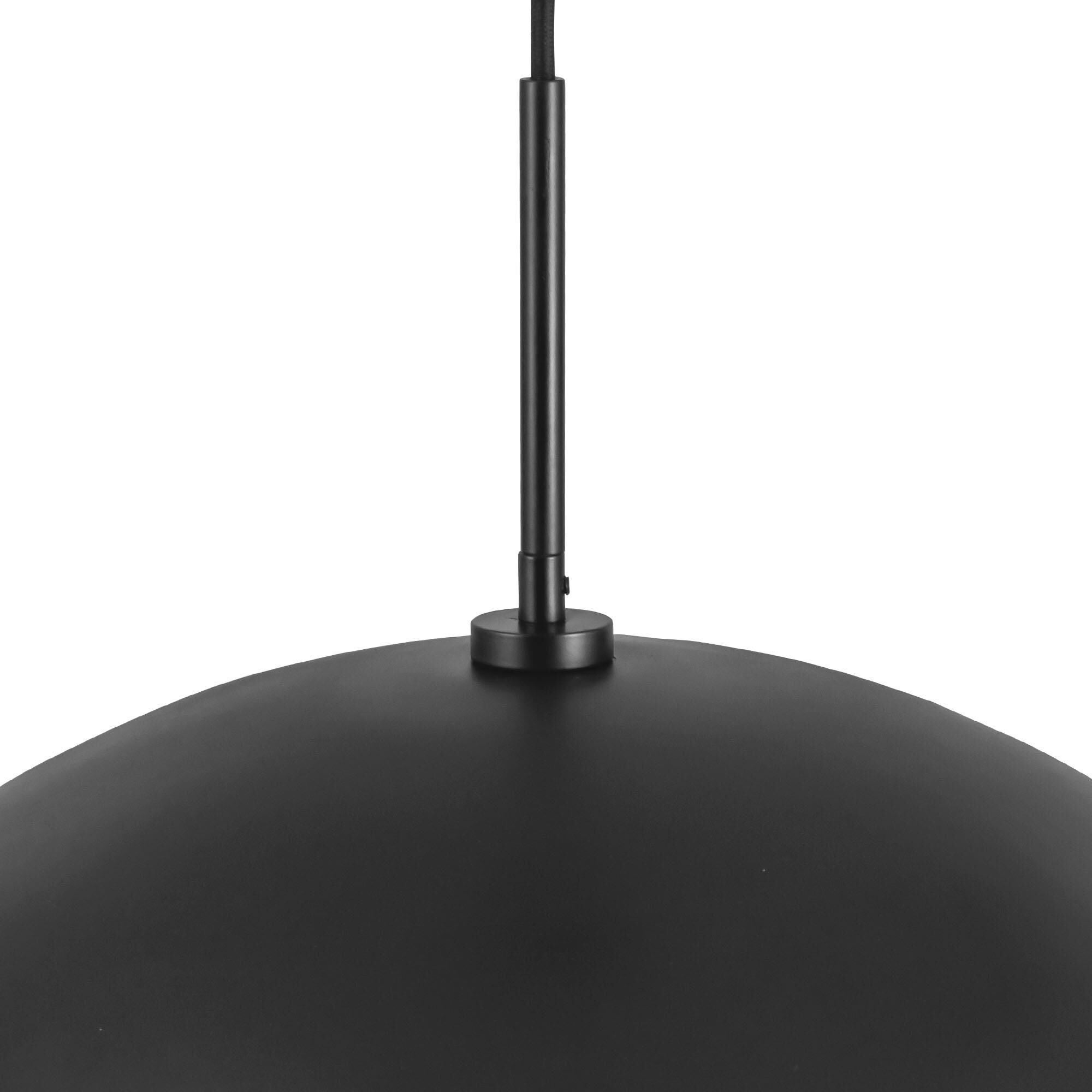 Shown in Black finish and Opal glass