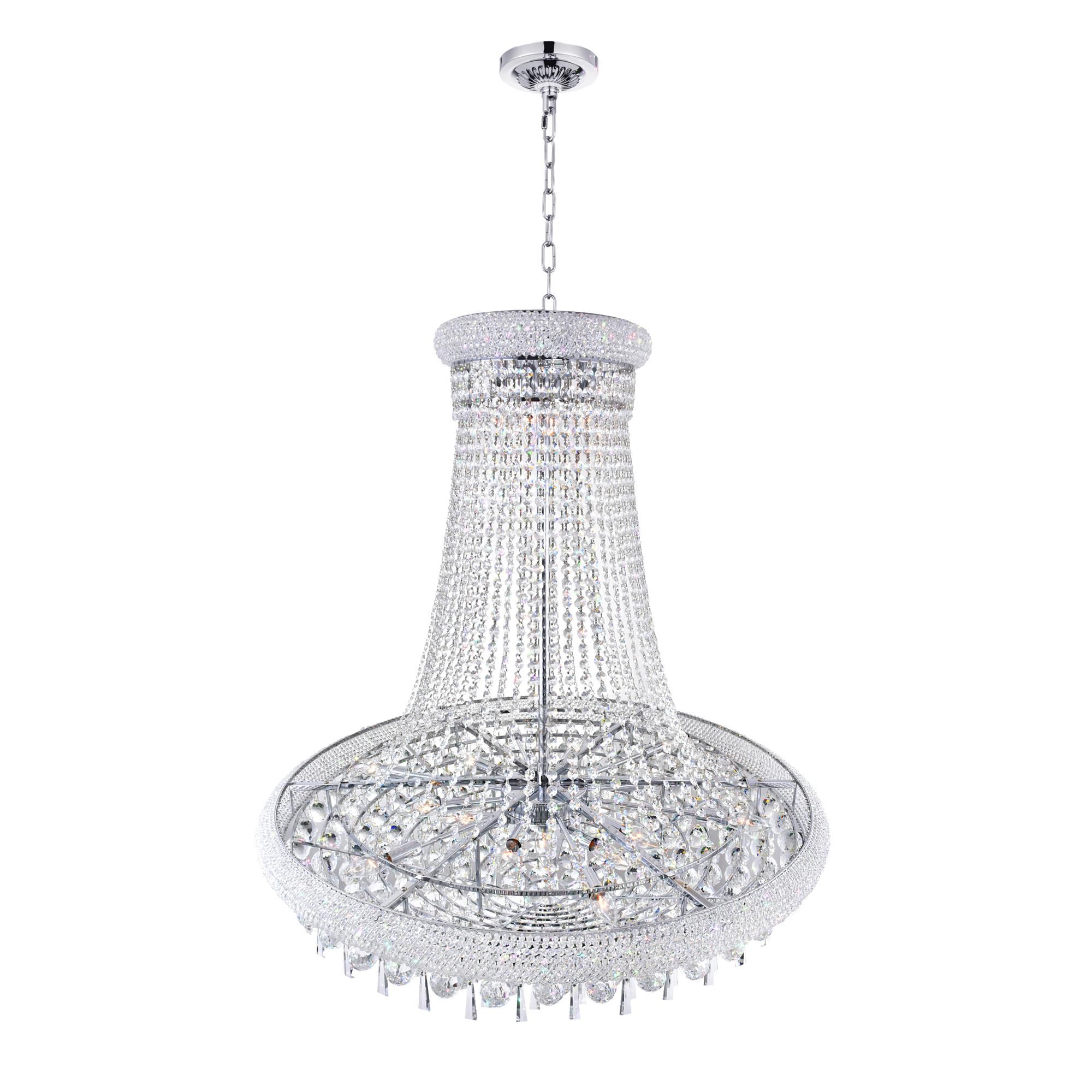 Kingdom 30 Inch 18 Light Chandelier by CWI Lighting