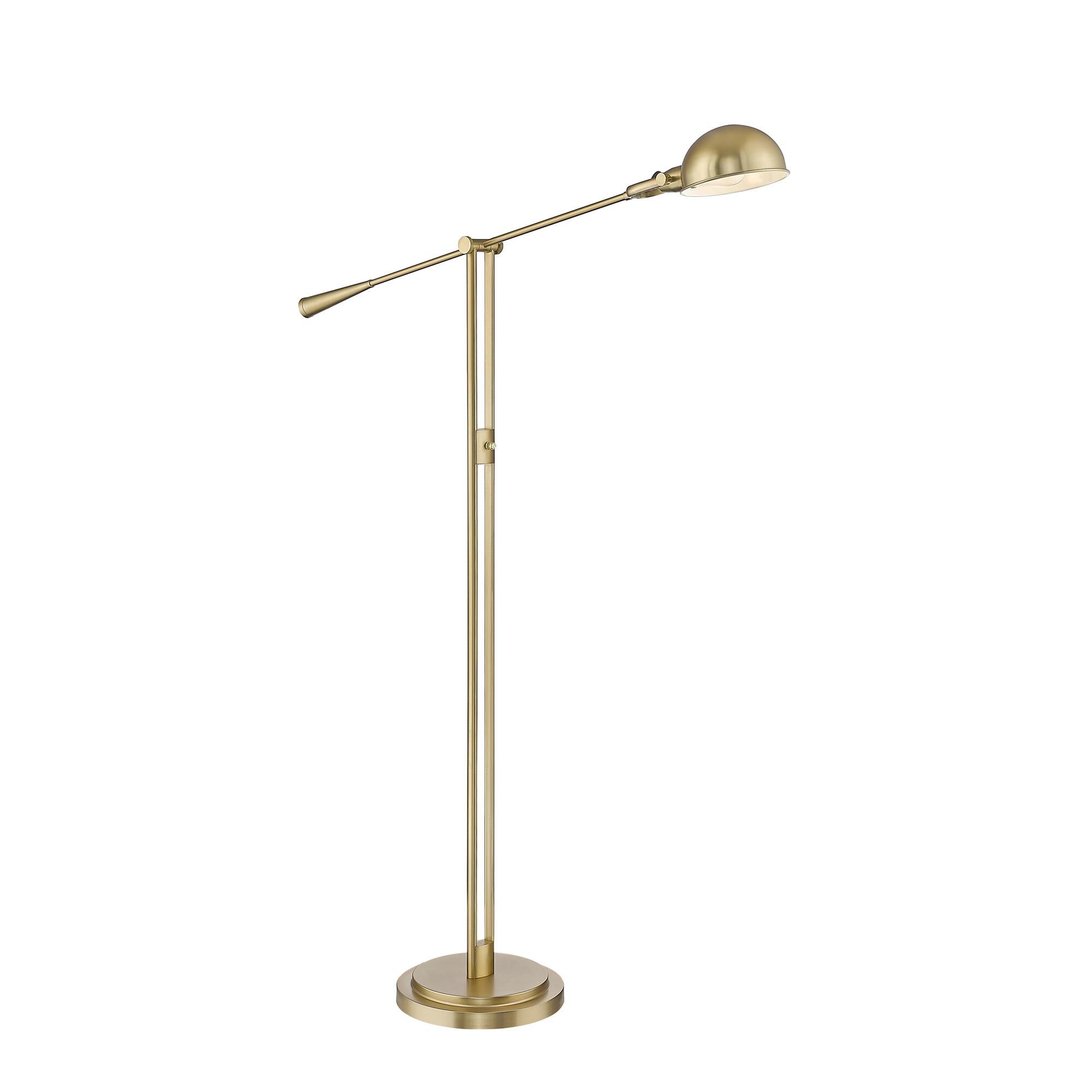 Shown in Heritage Brass finish and Heritage Brass glass and Heritage Brass shade