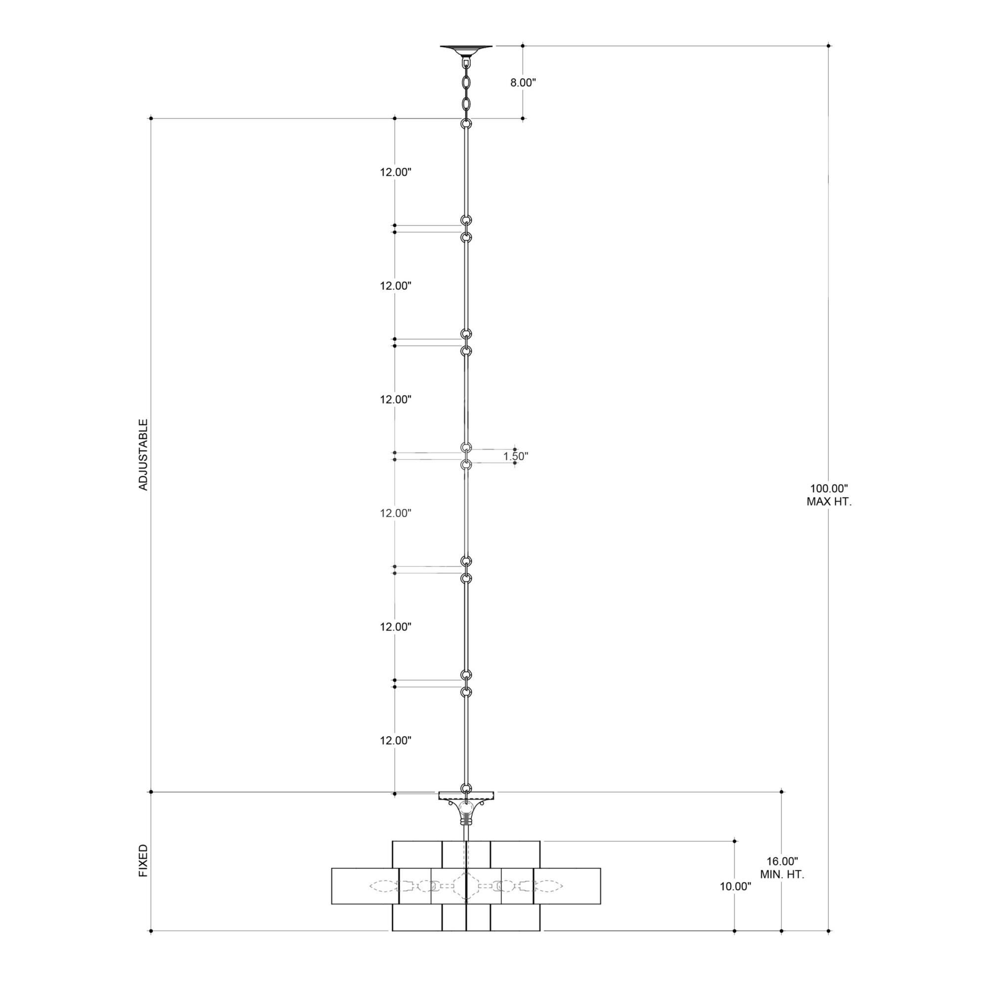 Grand Lotus 30 Inch Large Pendant by Currey and Company