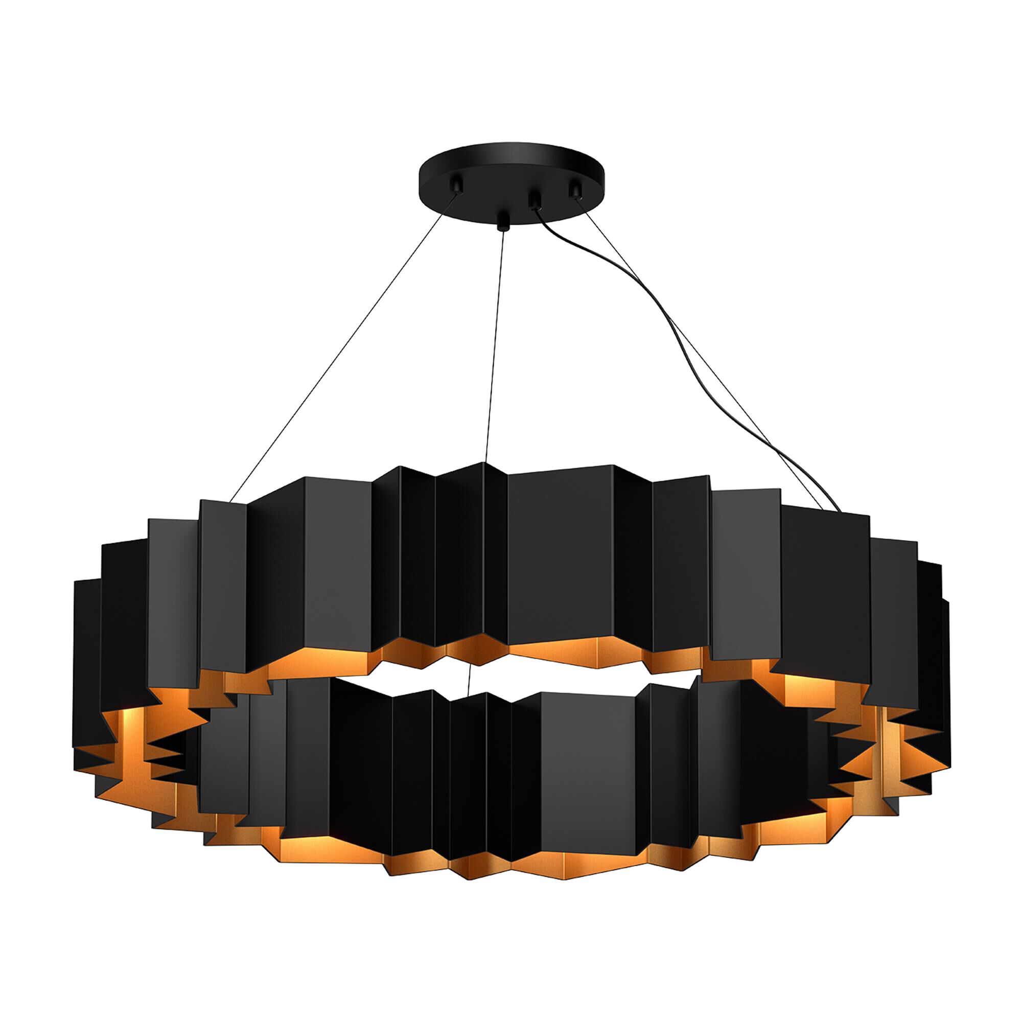 Shown in Black and Gold finish