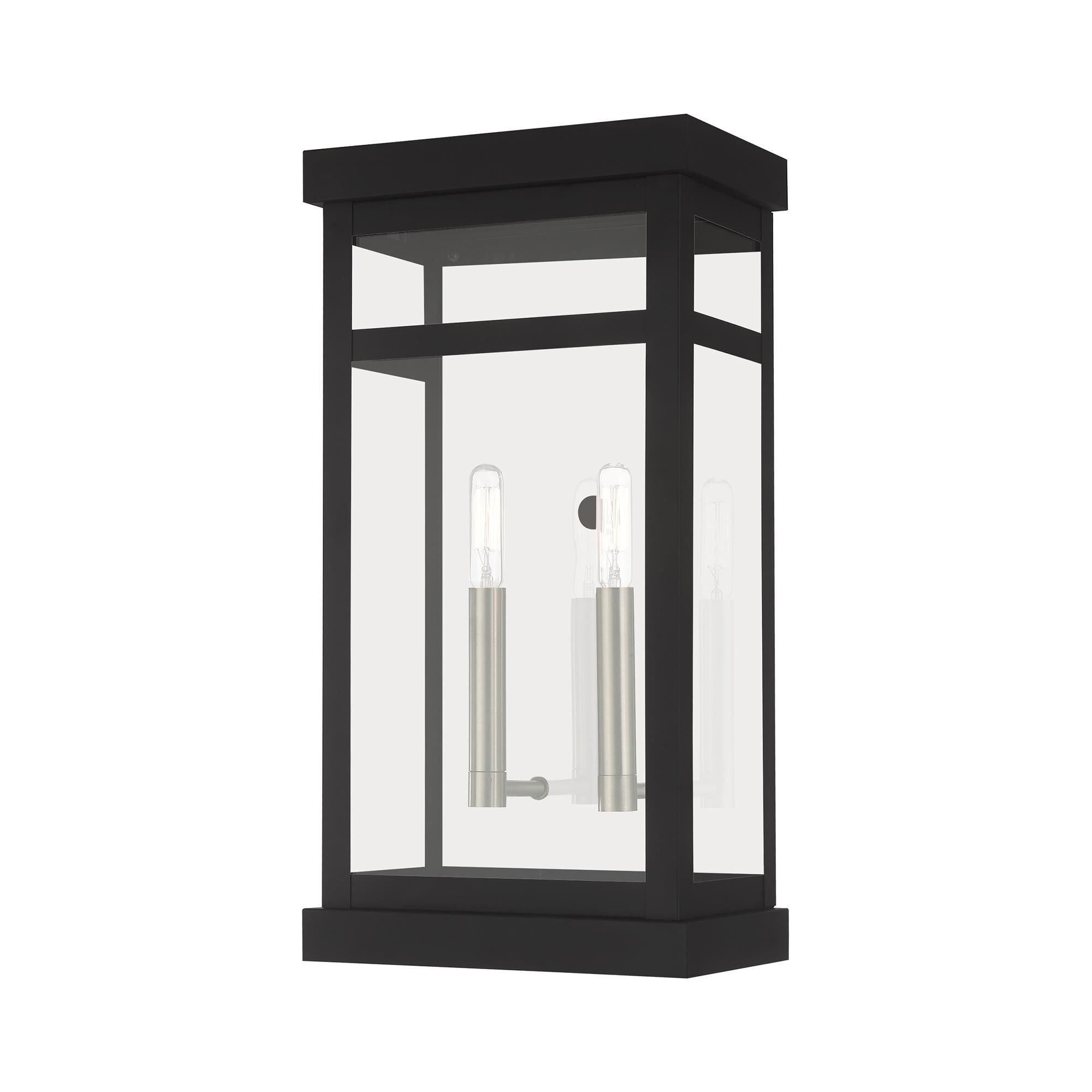 Hopewell 18 Inch Tall 2 Light Outdoor Wall Light by Livex Lighting