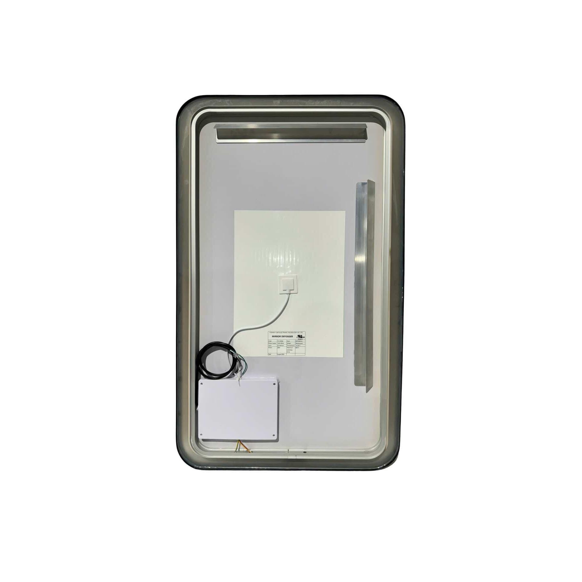 Harmoni 40 Inch Rectangular LED Lighted Mirror by Elegant Decor